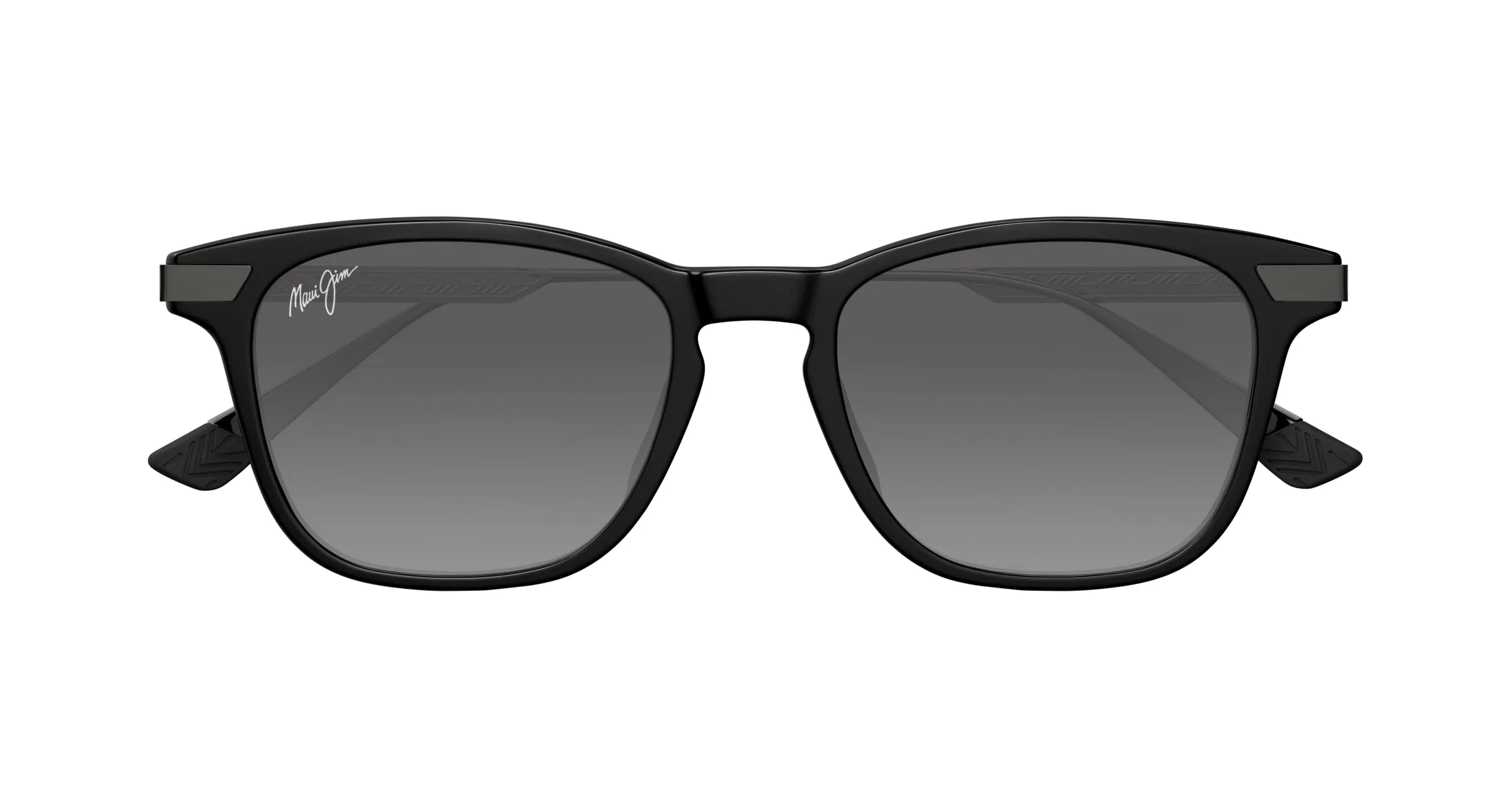 Maui Jim MJ0623S 001 Occhiali da sole Bio-iniettato Nero Grigio Rotonda - immagine 2