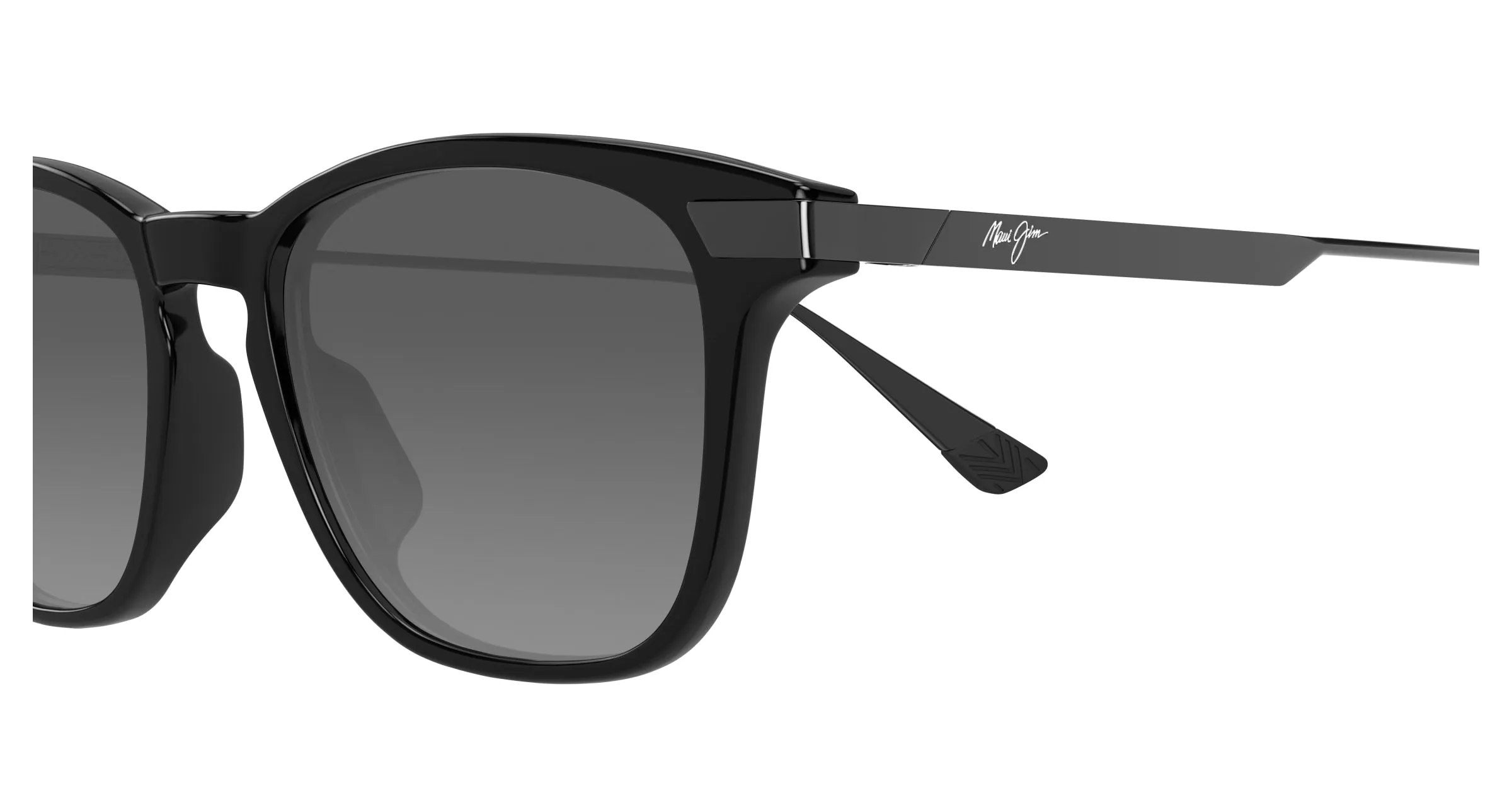 Maui Jim MJ0623S 001 Occhiali da sole Bio-iniettato Nero Grigio Rotonda - immagine 3