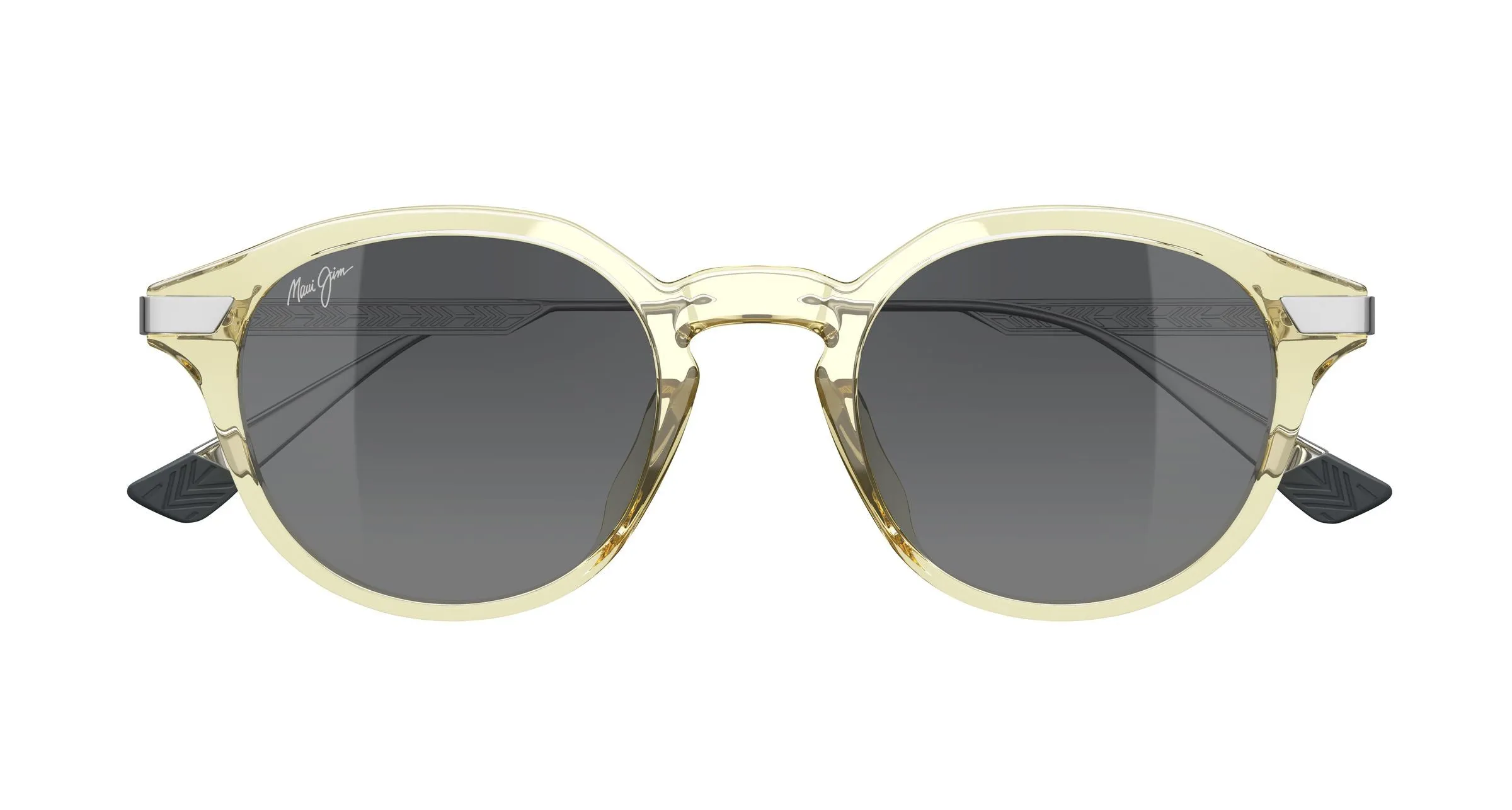 Maui Jim MJ0622S 003 Occhiali da sole Bio-iniettato Giallo Grigio Rotonda - immagine 2