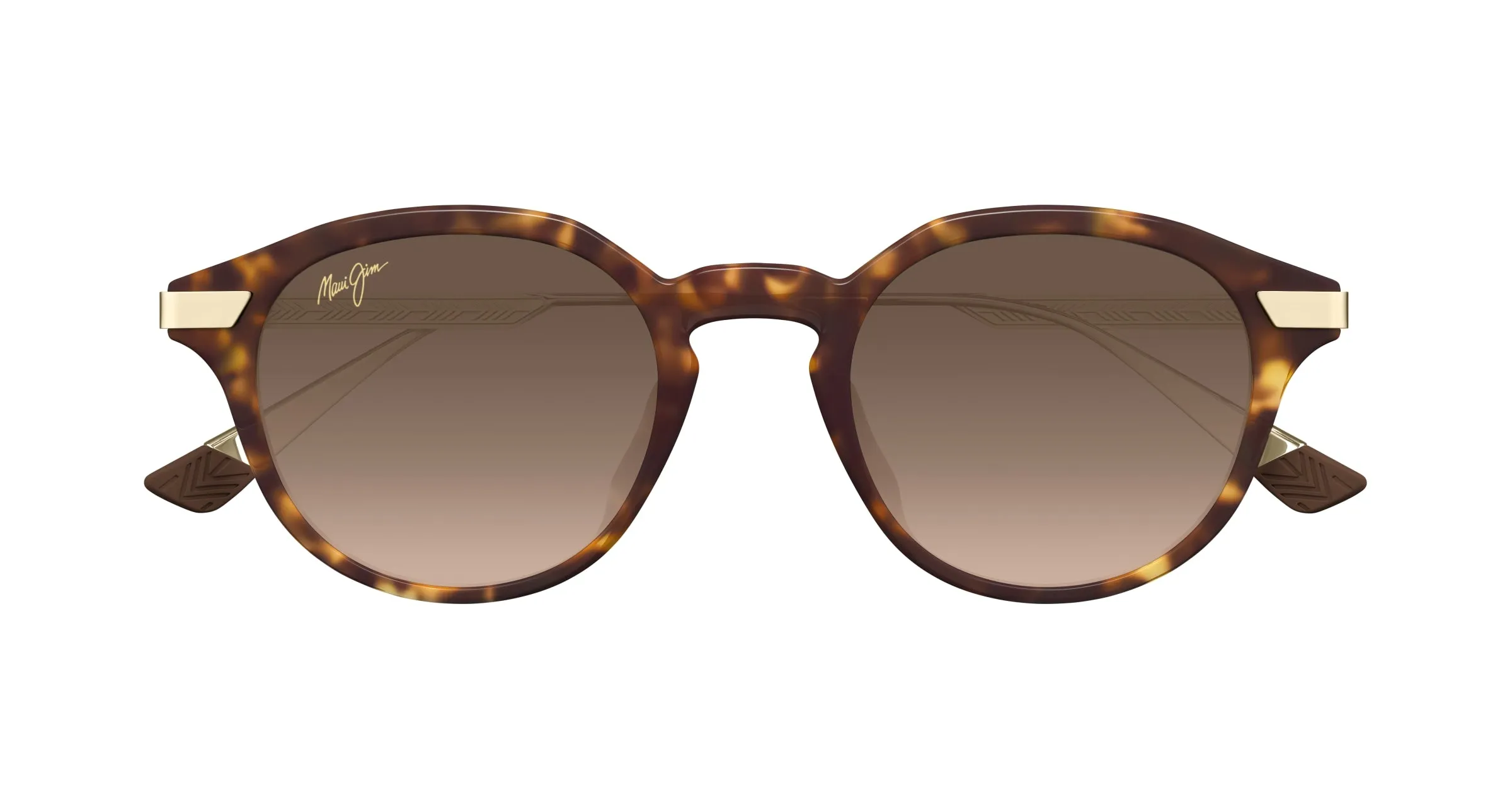 Maui Jim MJ0622S 002 Occhiali da sole Bio-iniettato Havana Bronzo Rotonda - immagine 2