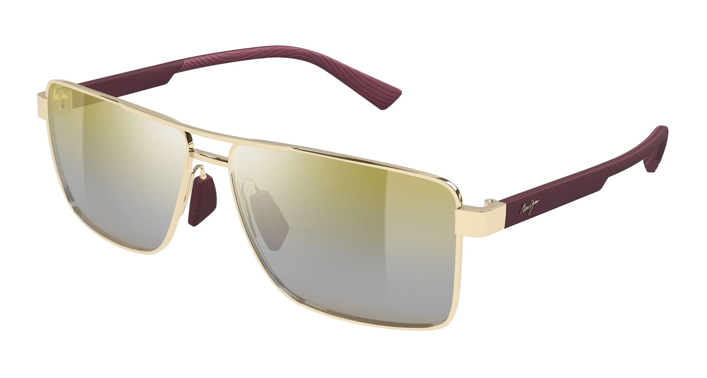 Maui Jim MJ0621S 003 Occhiali da sole Metallo Oro Multicolore Squadrata - immagine 1