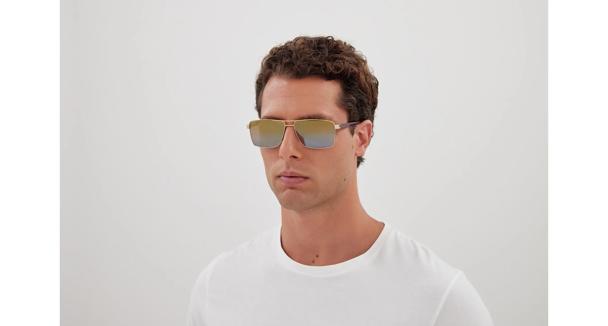 Maui Jim MJ0621S 003 Occhiali da sole Metallo Oro Multicolore Squadrata - immagine 4
