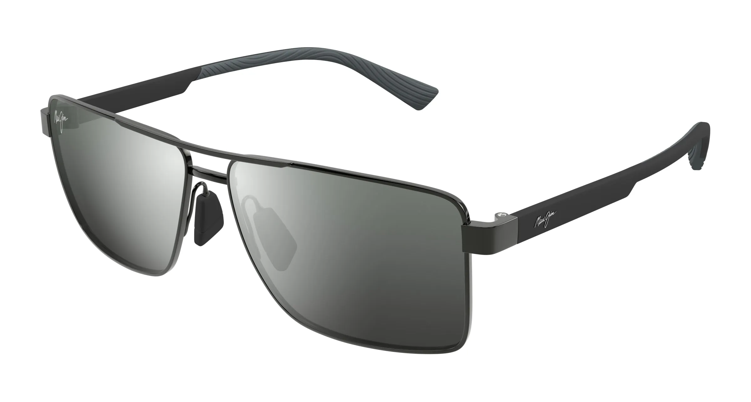 Maui Jim MJ0621S 001 Occhiali da sole Metallo Grigio Grigio Squadrata - immagine 1