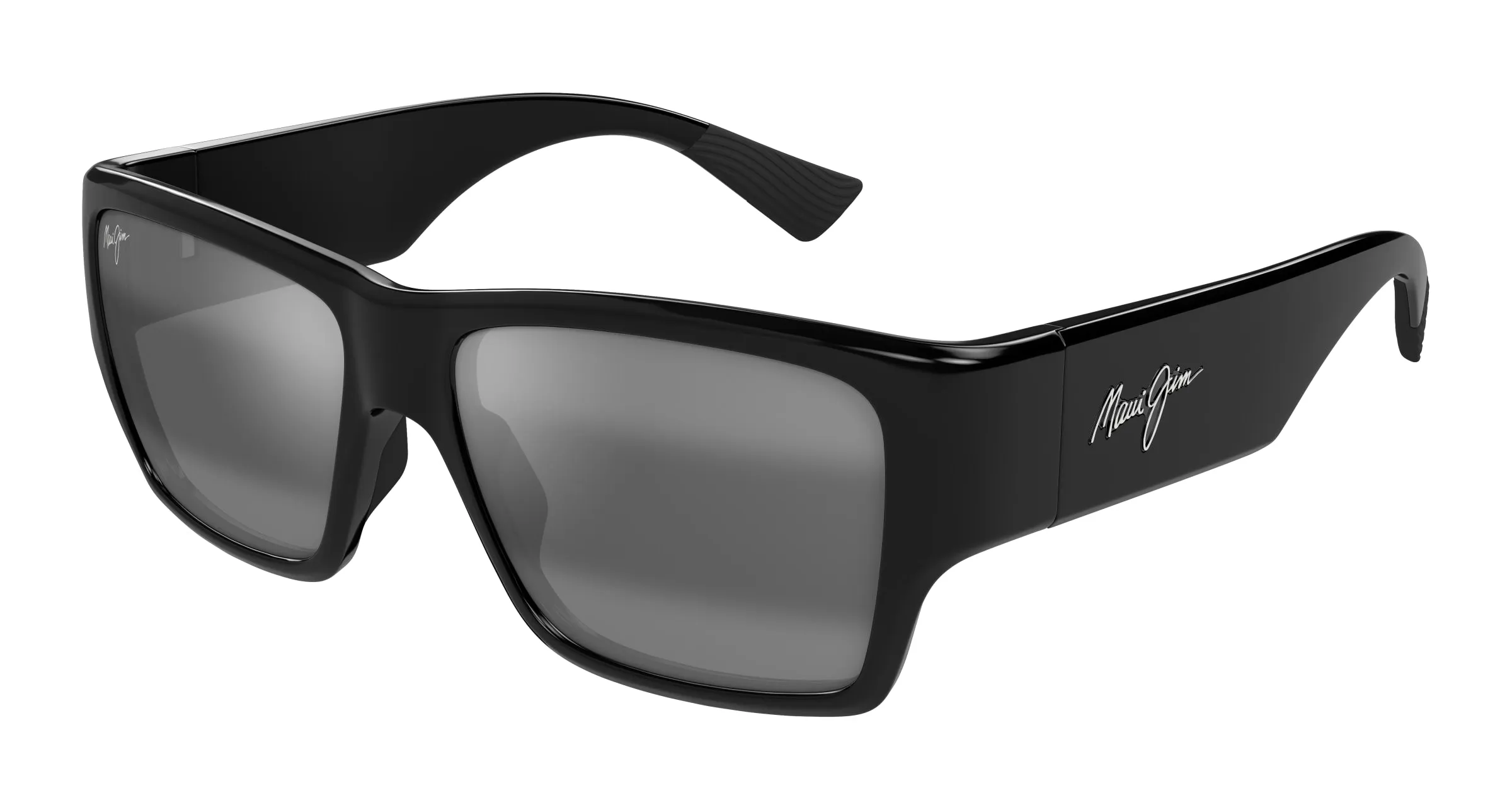 Maui Jim MJ0614S 001 Occhiali da sole Bio-iniettato Nero Grigio Squadrata - immagine 1