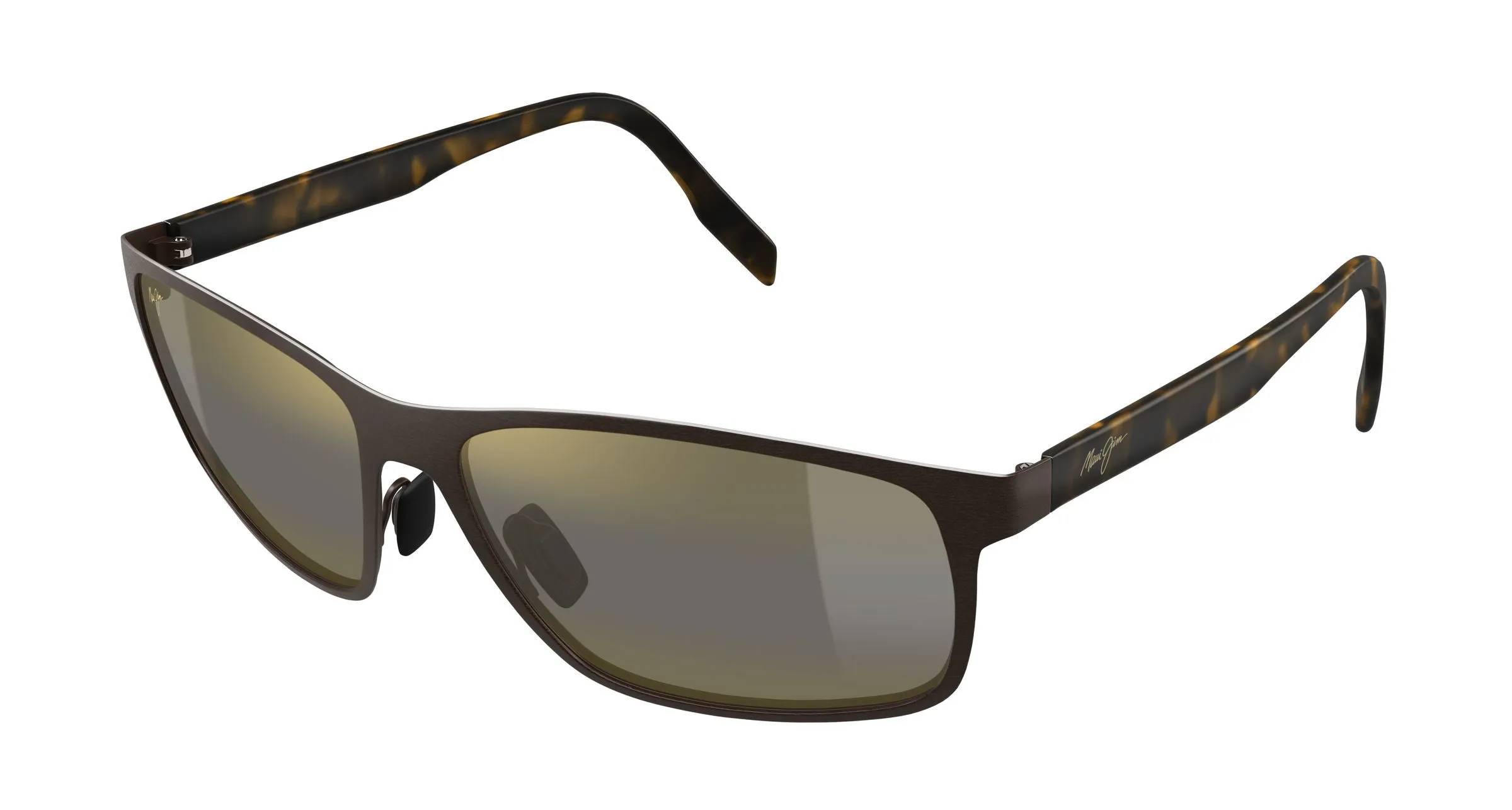 Maui Jim MJ0606S 003 Occhiali da sole Metallo Marrone Bronzo Squadrata - immagine 1