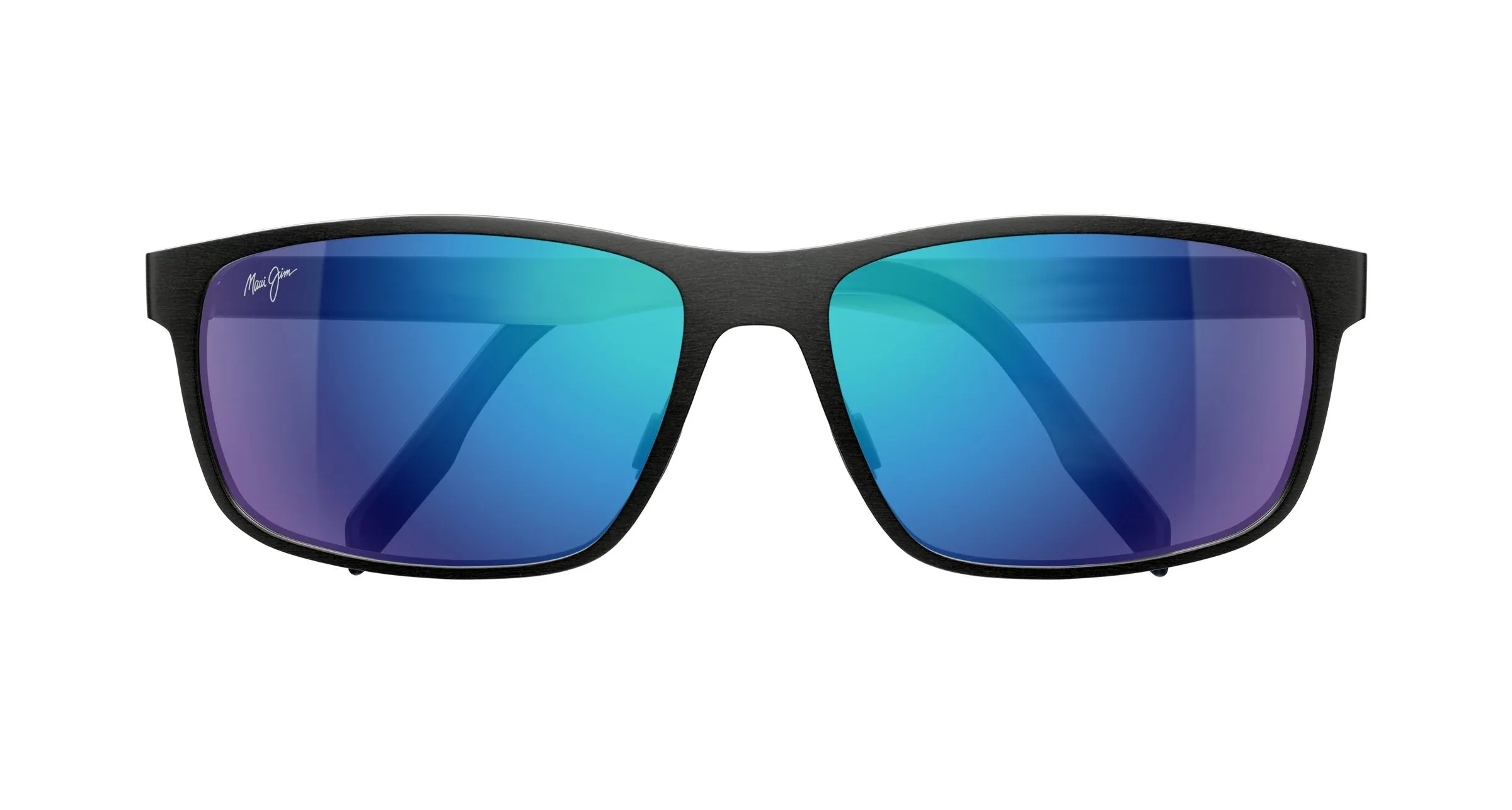 Maui Jim MJ0606S 002 Occhiali da sole Metallo Grigio Blu Squadrata - immagine 2