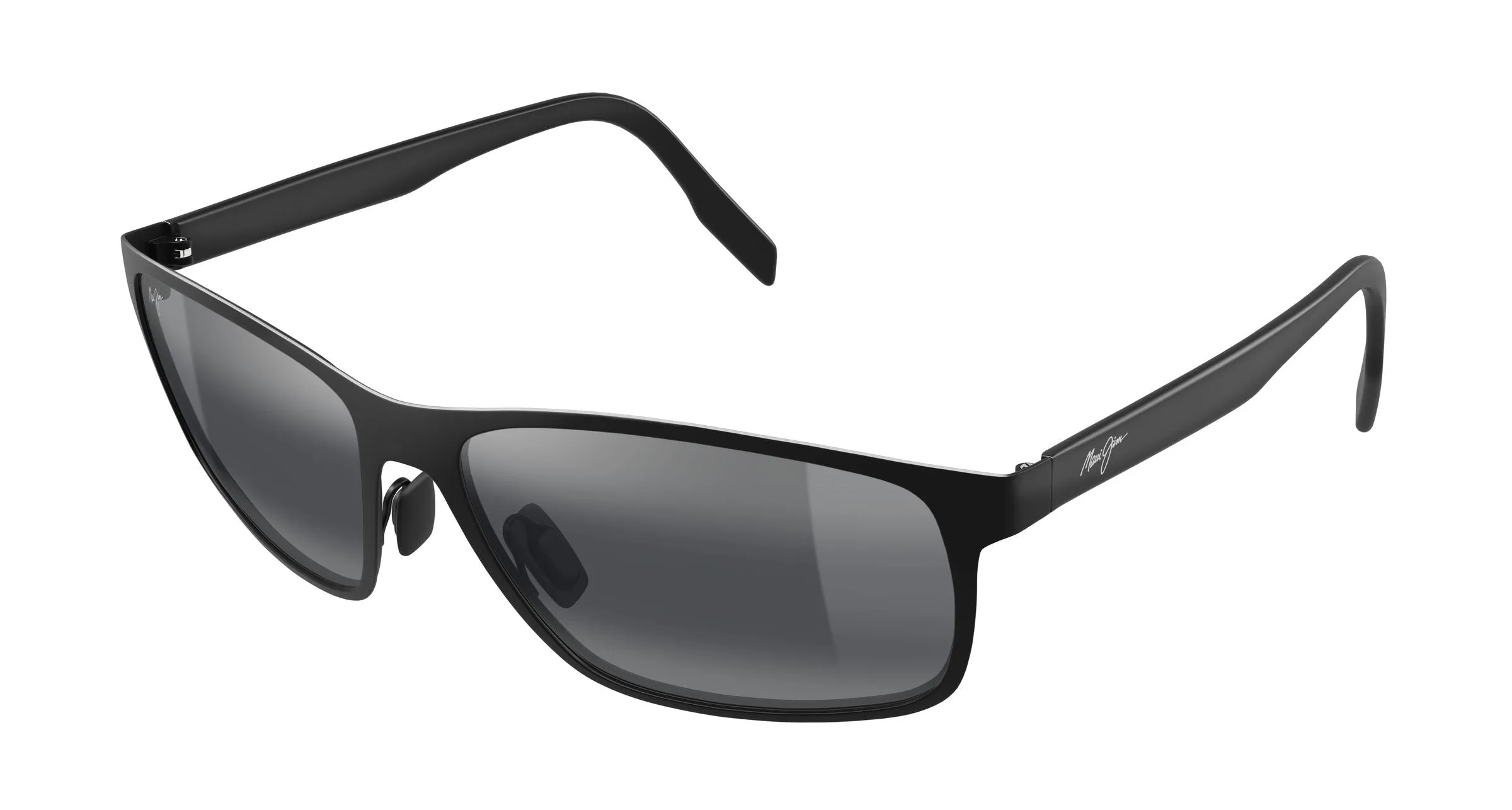 Maui Jim MJ0606S 001 Occhiali da sole Metallo Nero Grigio Squadrata - immagine 1