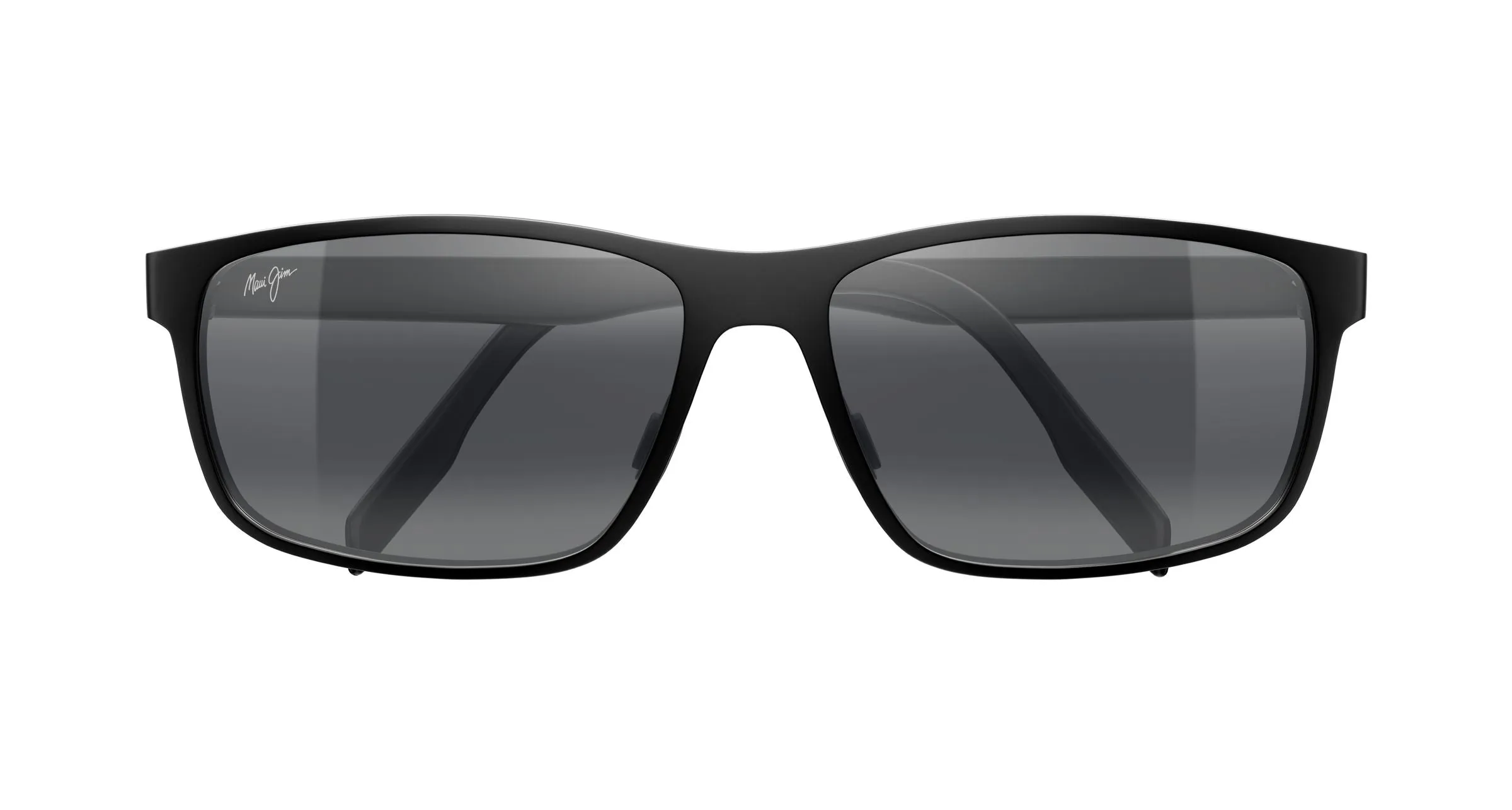 Maui Jim MJ0606S 001 Occhiali da sole Metallo Nero Grigio Squadrata - immagine 2