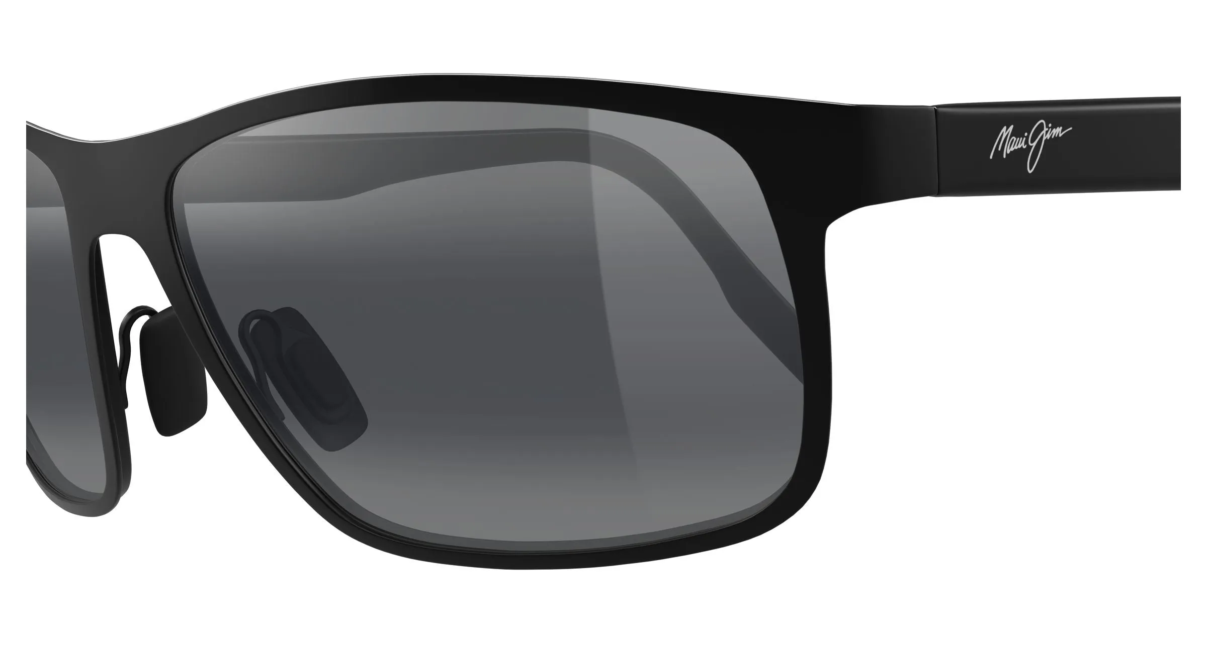 Maui Jim MJ0606S 001 Occhiali da sole Metallo Nero Grigio Squadrata - immagine 3