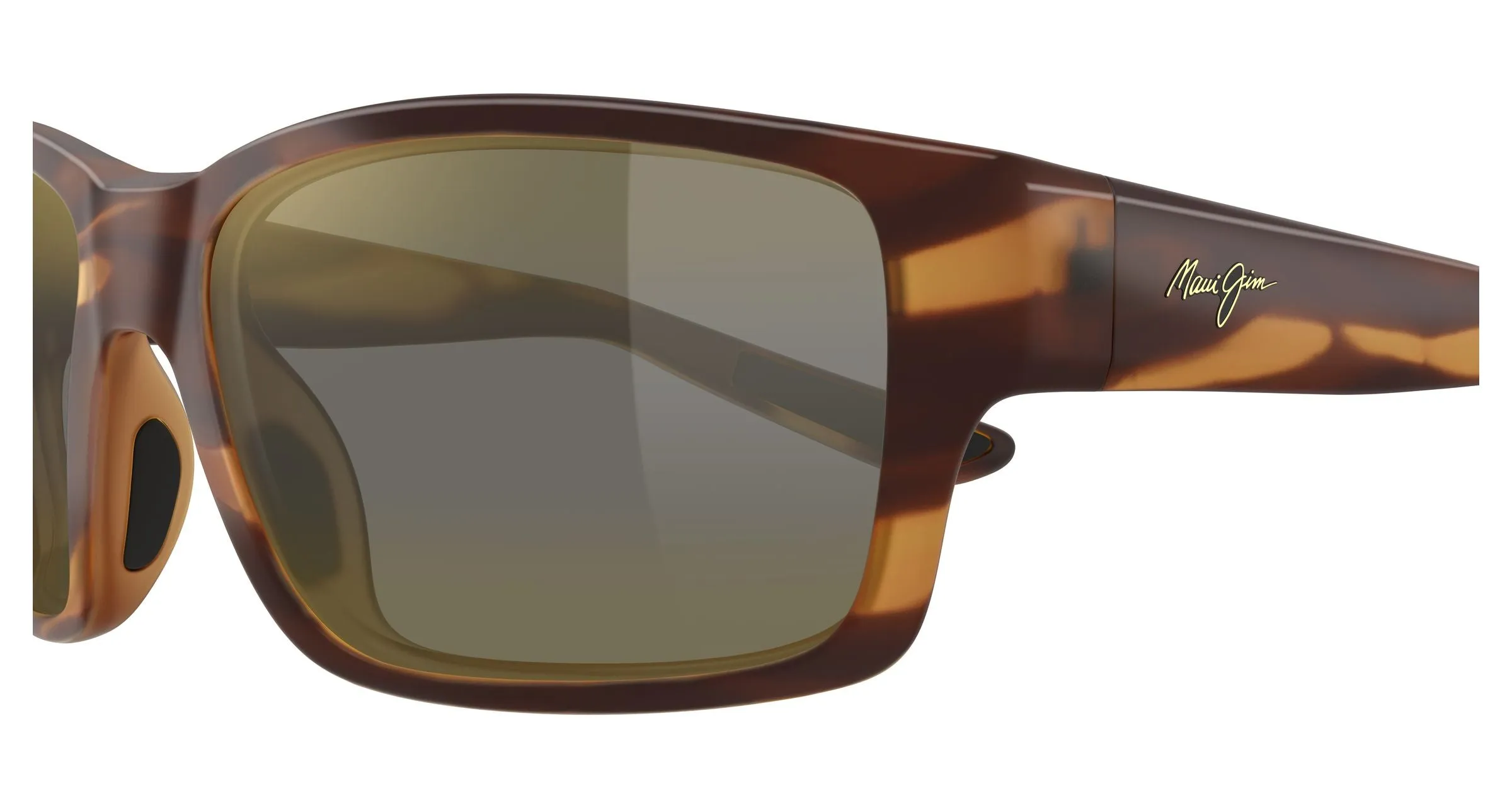 Maui Jim MJ0604S 003 Occhiali da sole Iniettato Havana Bronzo Squadrata - immagine 3