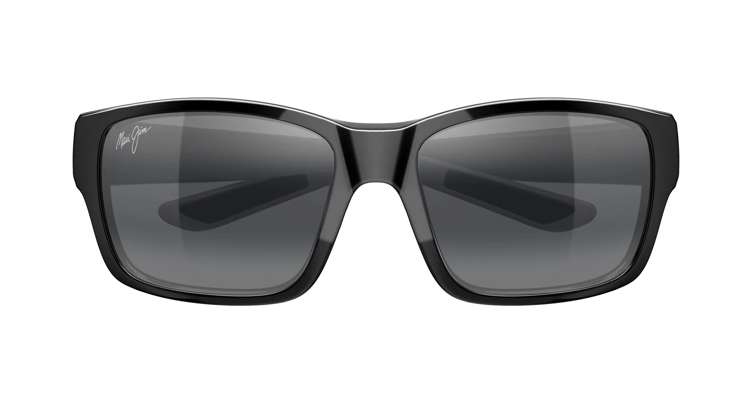Maui Jim MJ0604S 001 Occhiali da sole Iniettato Nero Grigio Squadrata - immagine 2