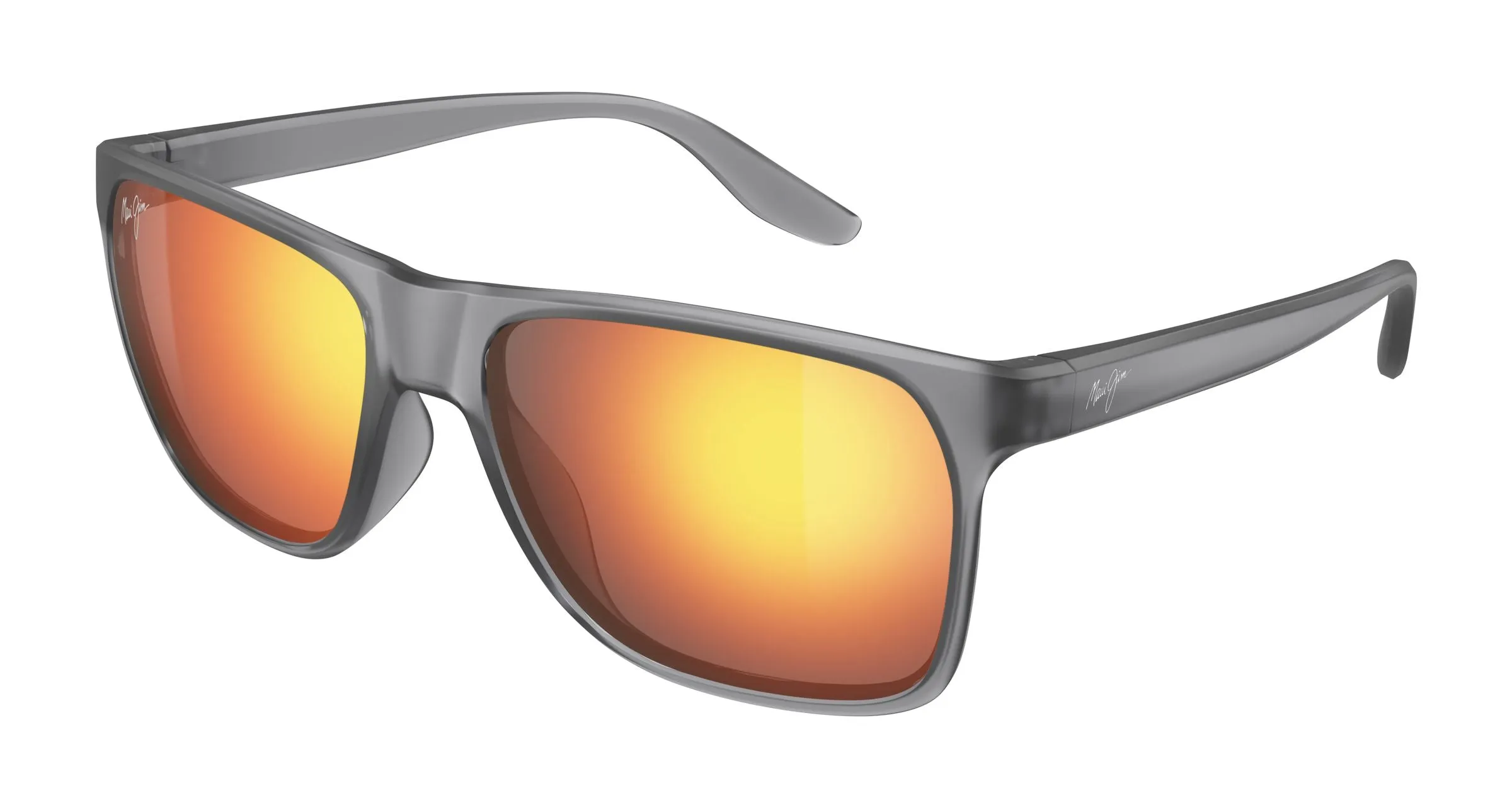 Maui Jim MJ0603S 002 Occhiali da sole Iniettato Grigio Rosso Squadrata - immagine 1