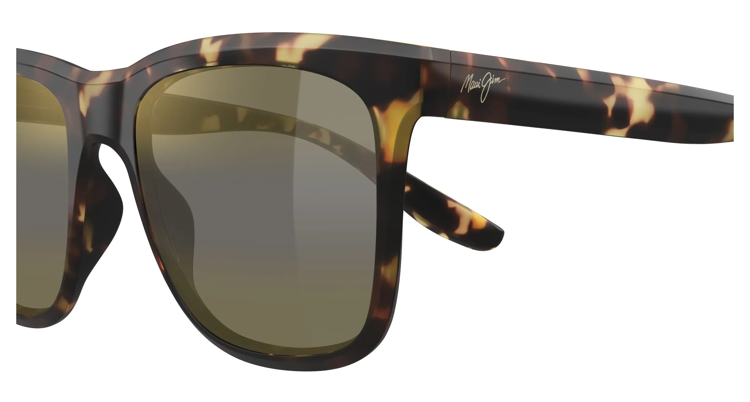 Maui Jim MJ0602S 004 Occhiali da sole Iniettato Havana Bronzo Squadrata - immagine 3