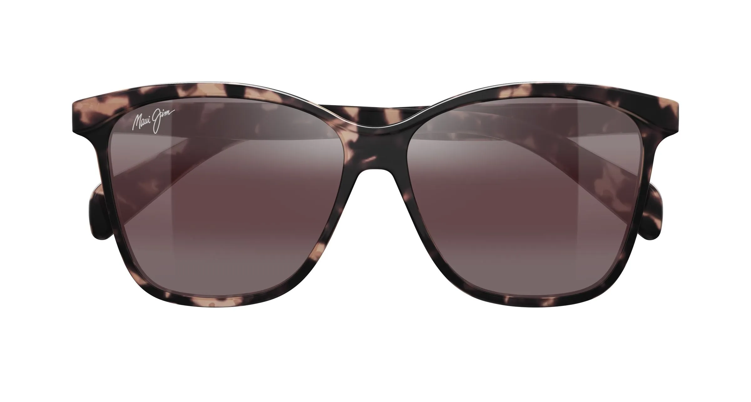 Maui Jim MJ0601S 004 Occhiali da sole Iniettato Havana Rosa Farfalla - immagine 2