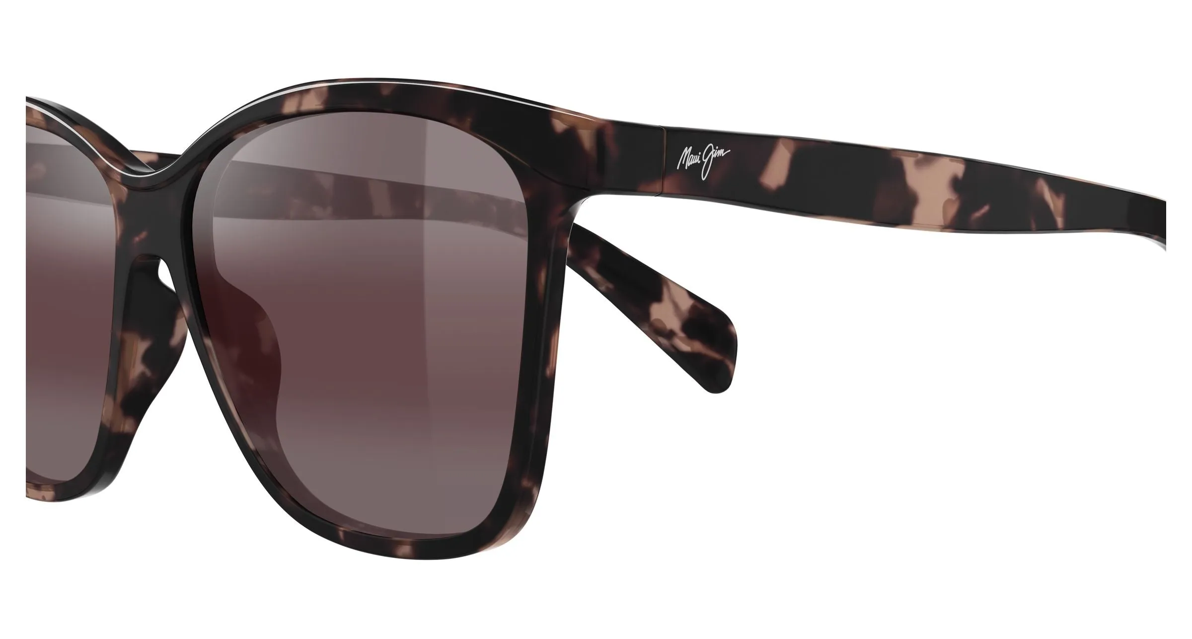 Maui Jim MJ0601S 004 Occhiali da sole Iniettato Havana Rosa Farfalla - immagine 3