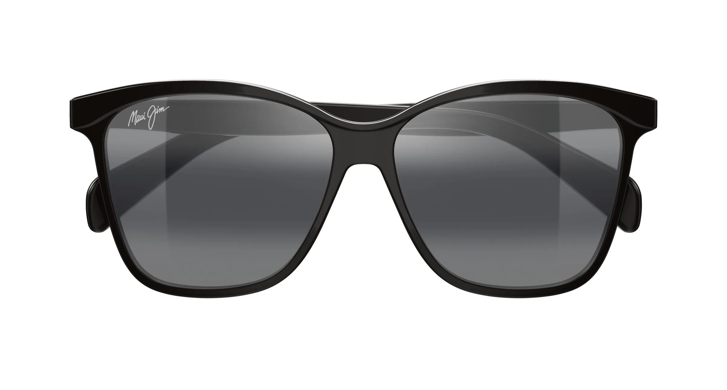Maui Jim MJ0601S 001 Occhiali da sole Iniettato Nero Grigio Farfalla - immagine 2