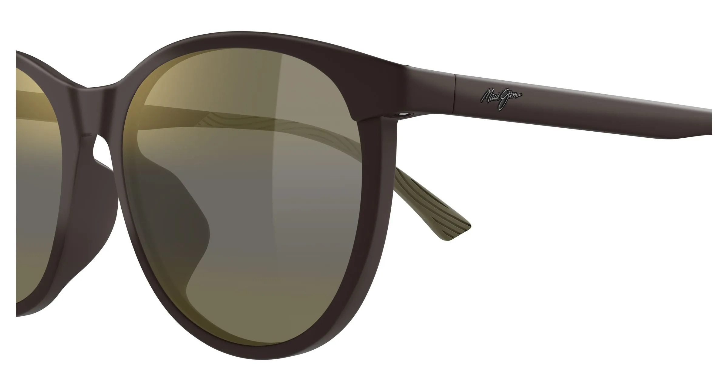 Maui Jim MJ0600SA 002 Occhiali da sole Bio-iniettato Marrone Bronzo Rotonda - immagine 3