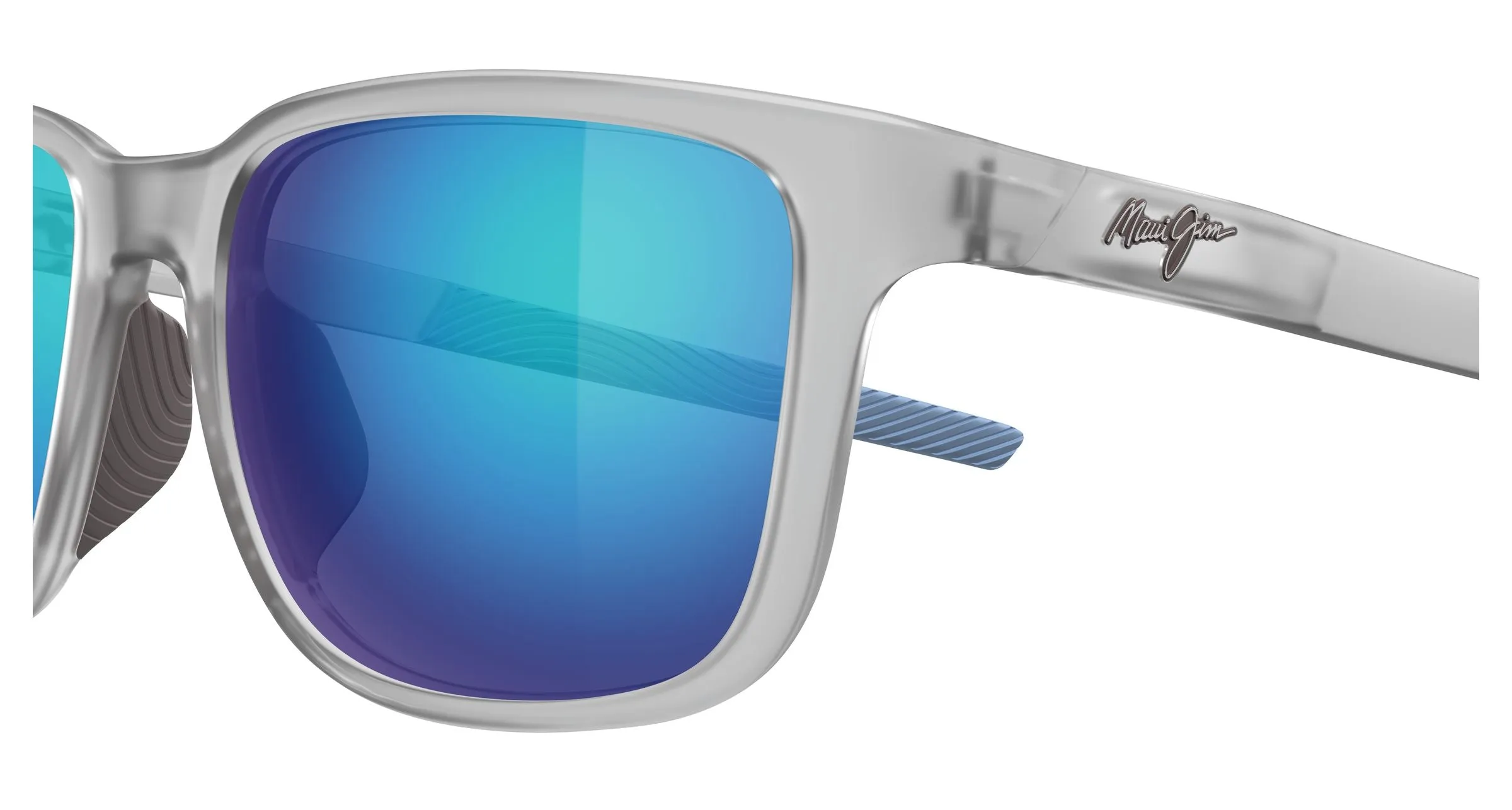 Maui Jim MJ0599SA 004 Occhiali da sole Bio-iniettato Grigio Blu Squadrata - immagine 3