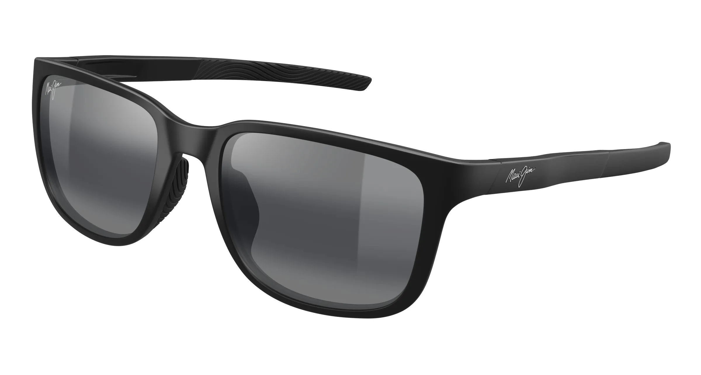 Maui Jim MJ0599SA 001 Occhiali da sole Bio-iniettato Nero Grigio Squadrata - immagine 1