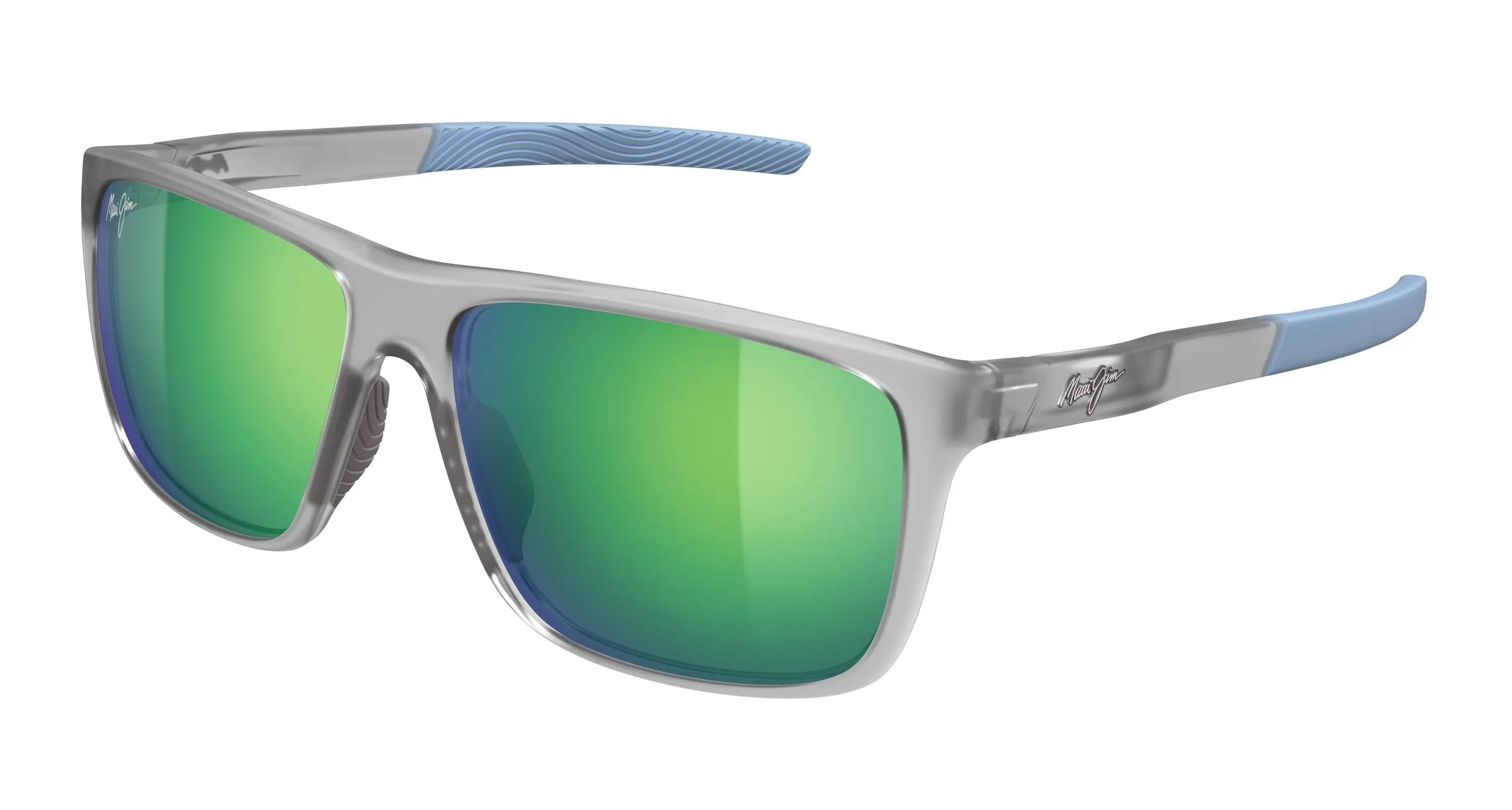 Maui Jim MJ0598S 004 Occhiali da sole Bio-iniettato Grigio Verde Squadrata - immagine 1