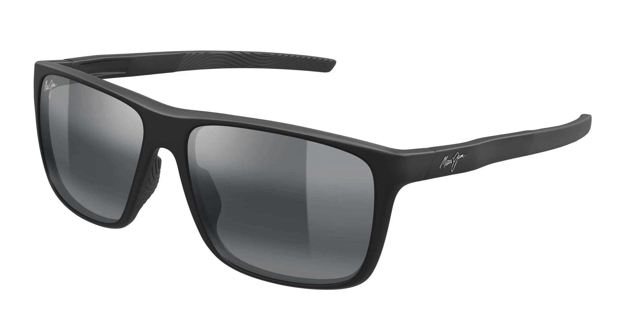 Maui Jim MJ0598S 001 Occhiali da sole Bio-iniettato Nero Grigio Squadrata - immagine 1