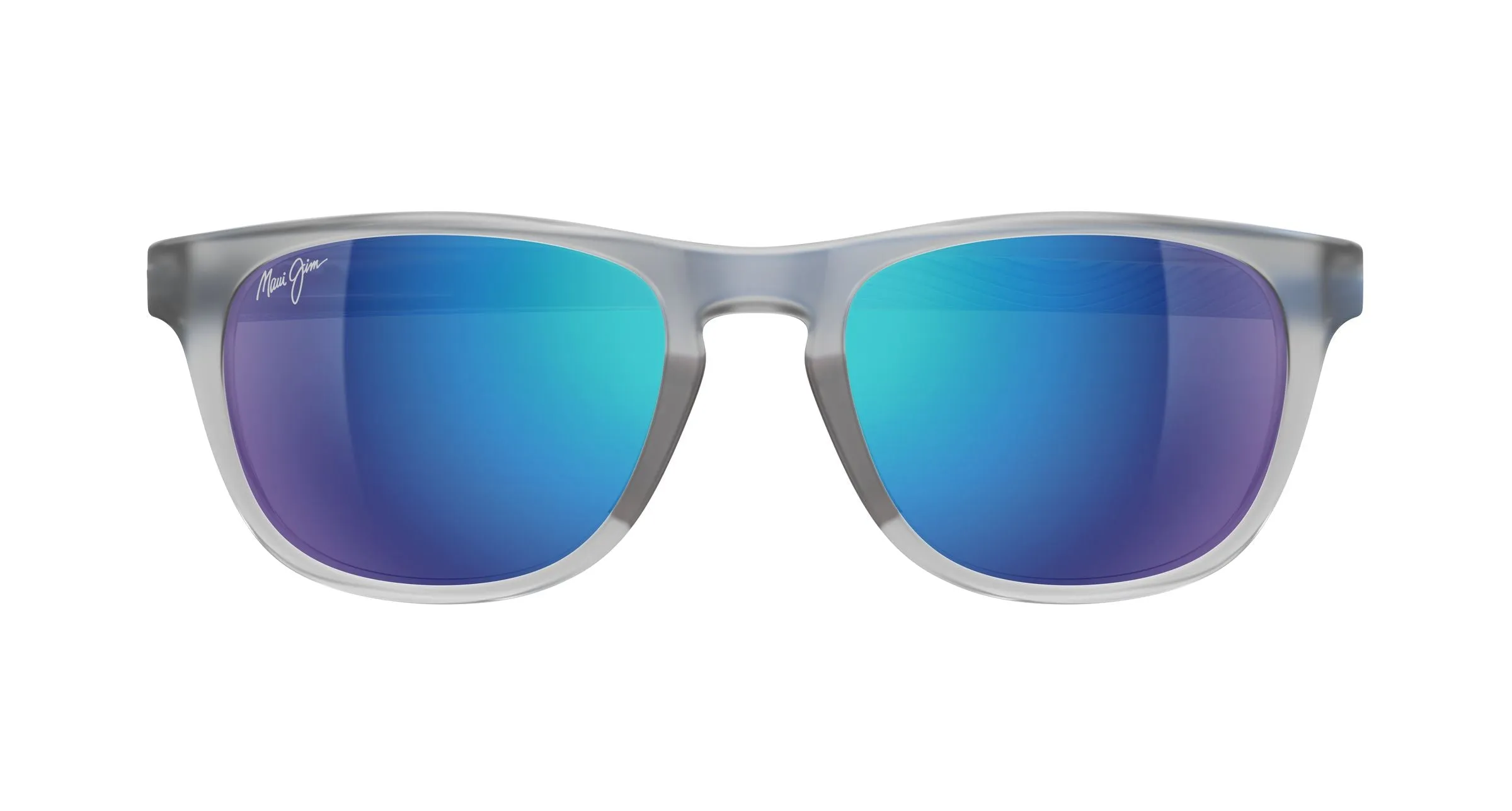 Maui Jim MJ0597S 004 Occhiali da sole Bio-iniettato Grigio Blu Rotonda - immagine 2