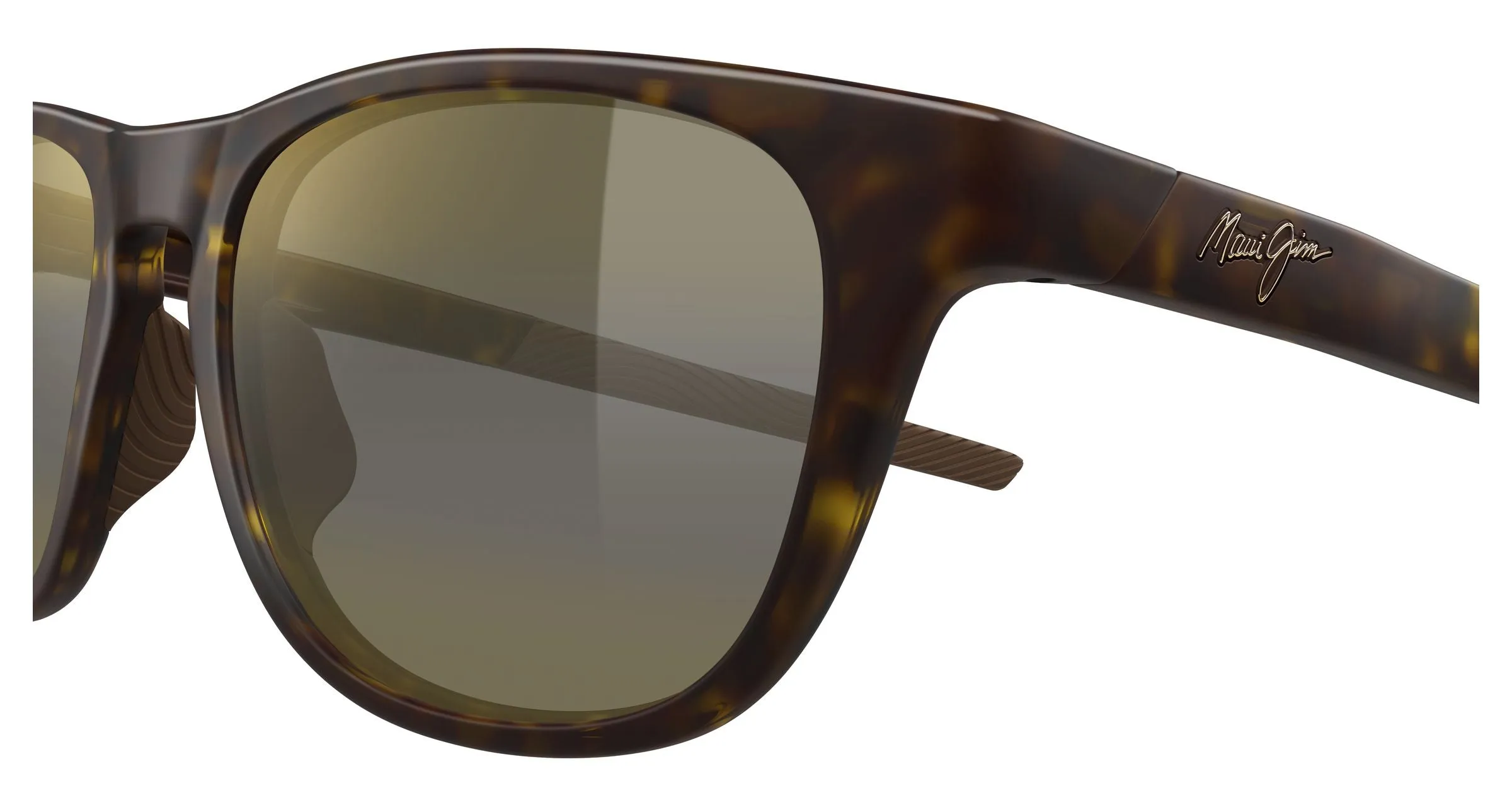 Maui Jim MJ0597S 002 Occhiali da sole Bio-iniettato Havana Bronzo Rotonda - immagine 3