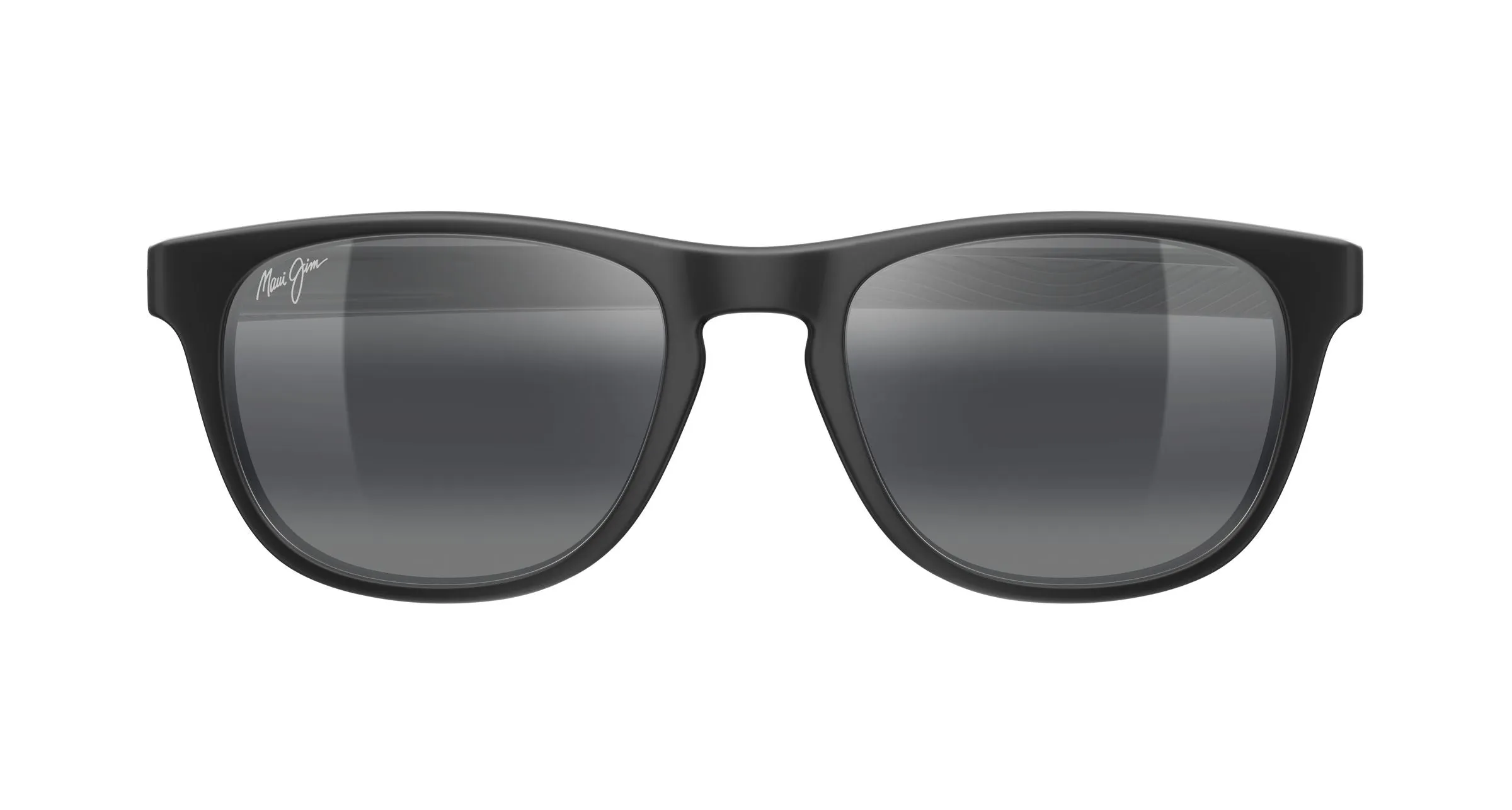 Maui Jim MJ0597S 001 Occhiali da sole Bio-iniettato Nero Grigio Rotonda - immagine 2
