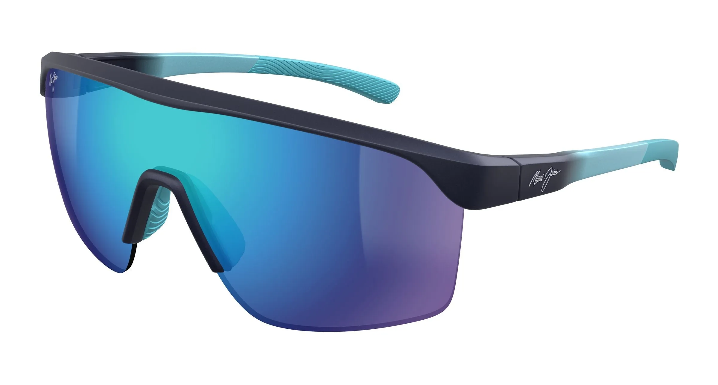 Maui Jim MJ0596SA 004 Occhiali da sole Bio-iniettato Blu Blu Avvolgente - immagine 1