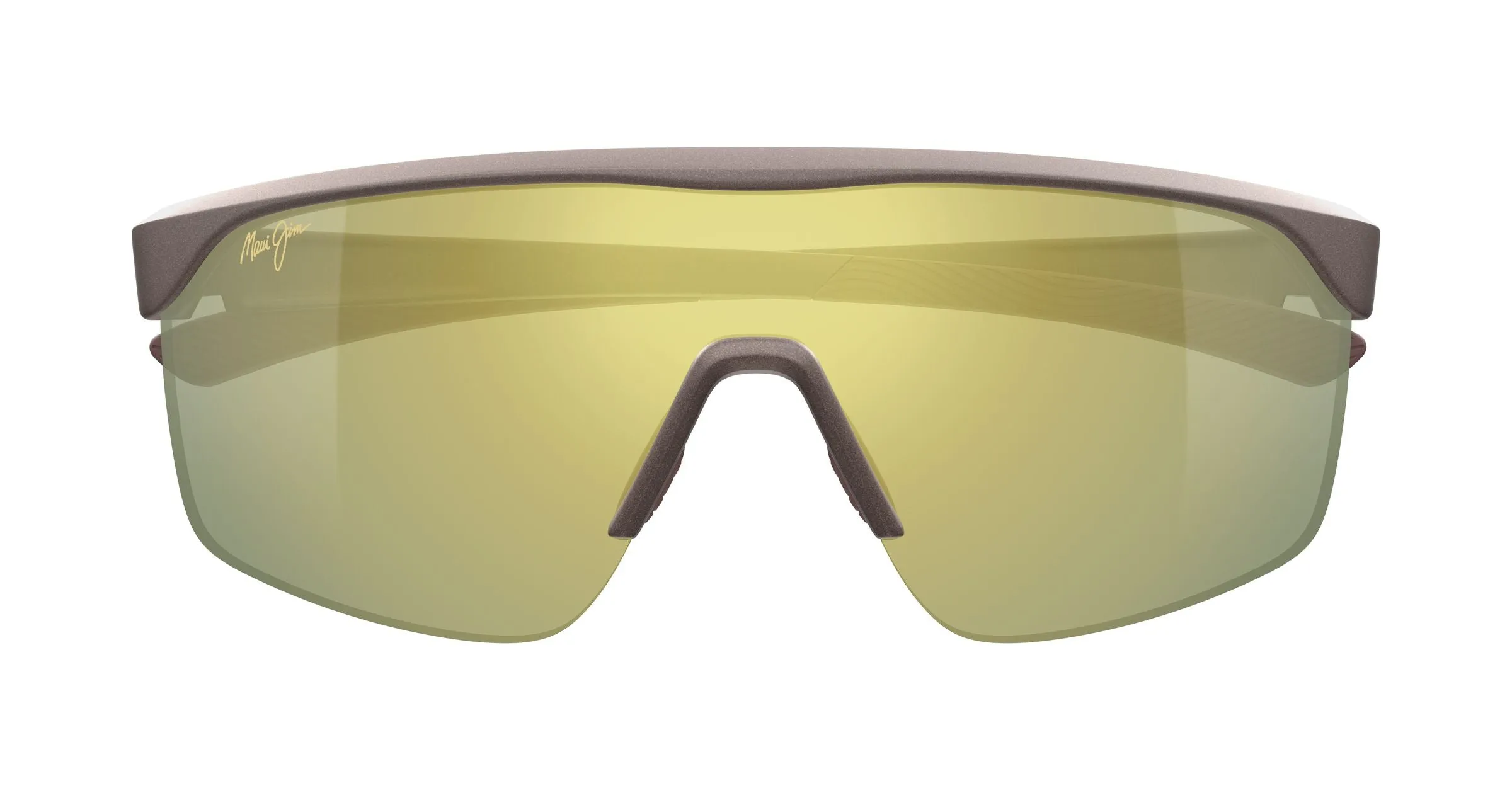 Maui Jim MJ0596SA 002 Occhiali da sole Bio-iniettato Marrone Oro Avvolgente - immagine 2