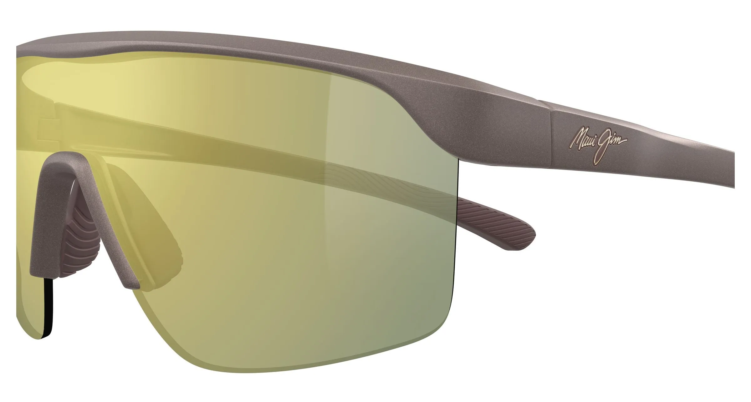 Maui Jim MJ0596SA 002 Occhiali da sole Bio-iniettato Marrone Oro Avvolgente - immagine 3