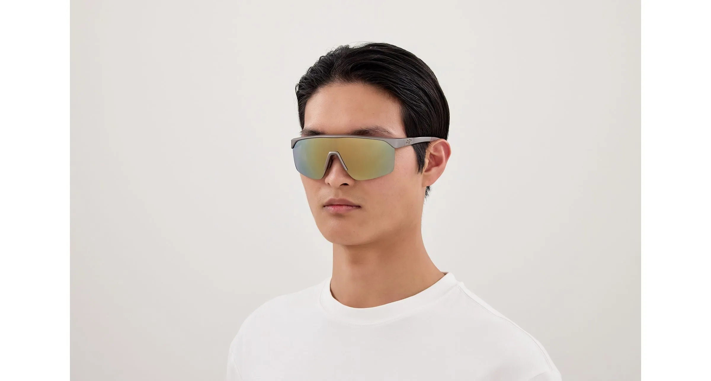 Maui Jim MJ0596SA 002 Occhiali da sole Bio-iniettato Marrone Oro Avvolgente - immagine 4