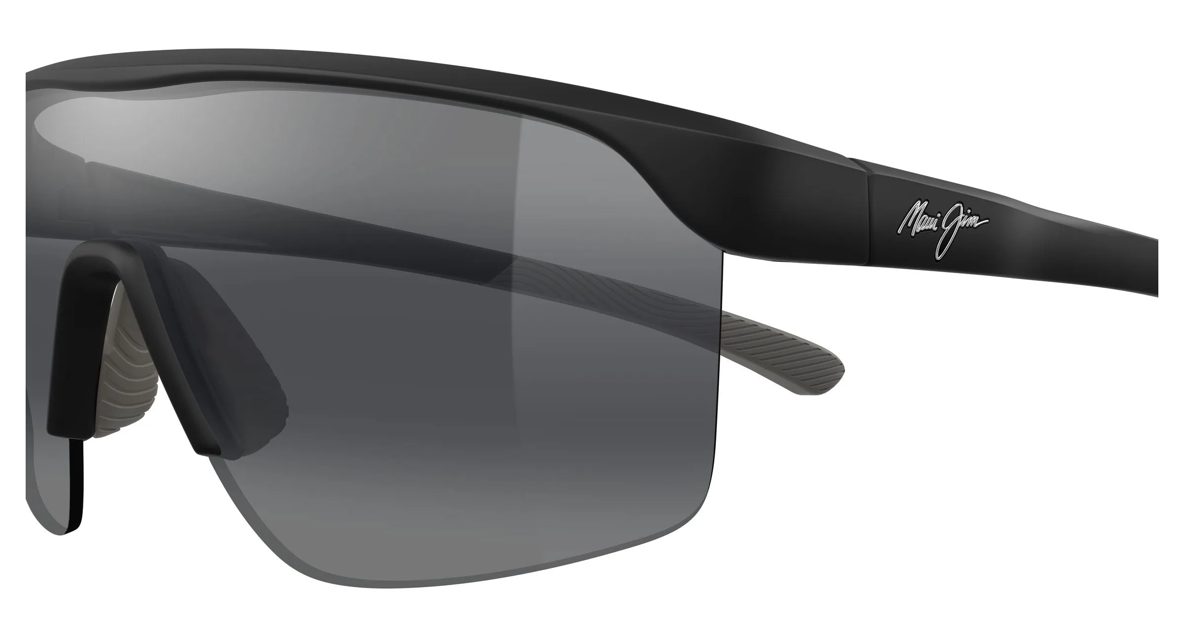 Maui Jim MJ0596SA 001 Occhiali da sole Bio-iniettato Nero Grigio Avvolgente - immagine 3