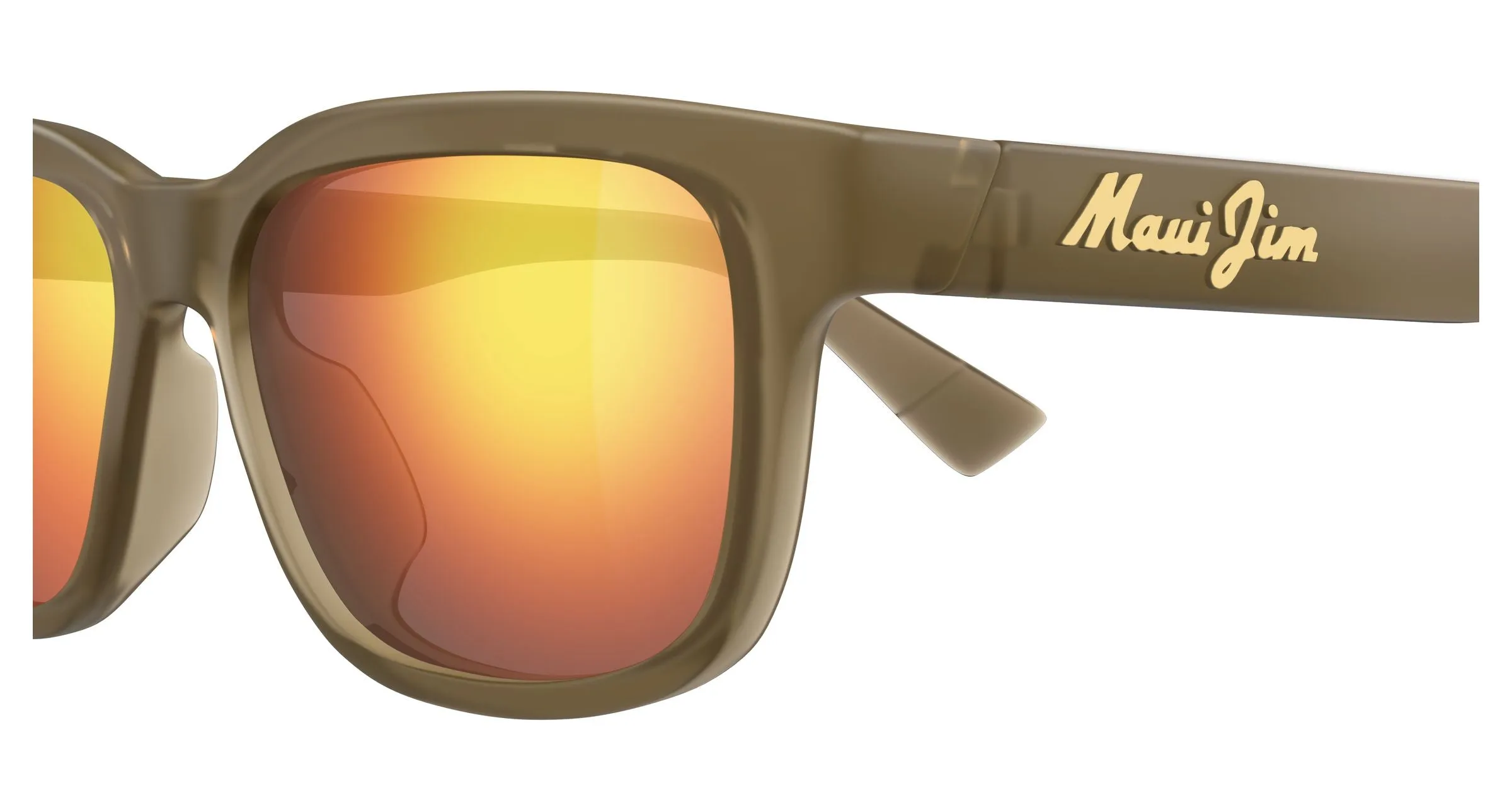 Maui Jim MJ0594SA 002 Occhiali da sole Bio-iniettato Marrone Rosso Squadrata - immagine 3