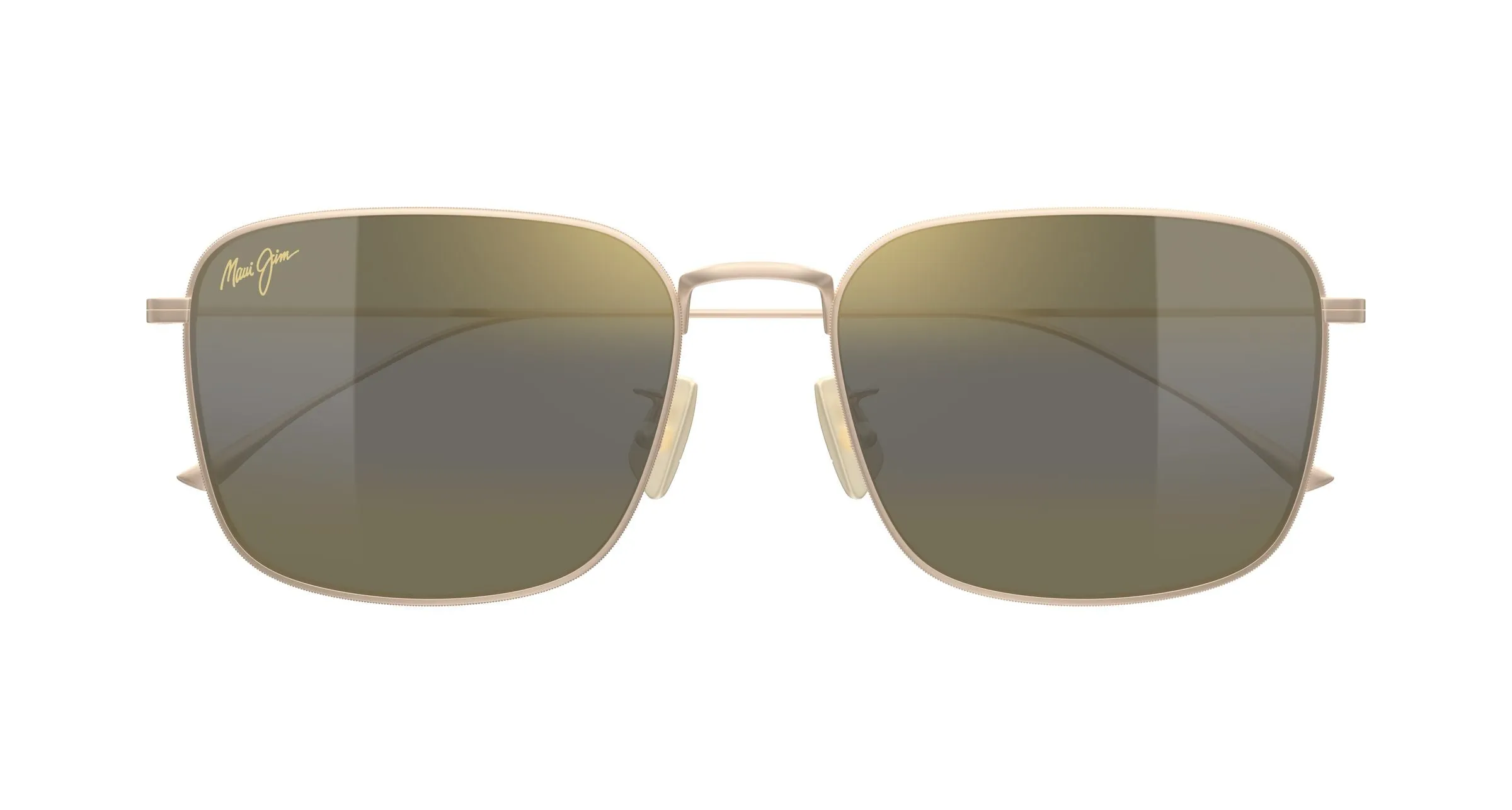 Maui Jim MJ0592SA 002 Occhiali da sole Titanio Oro Bronzo Squadrata - immagine 2