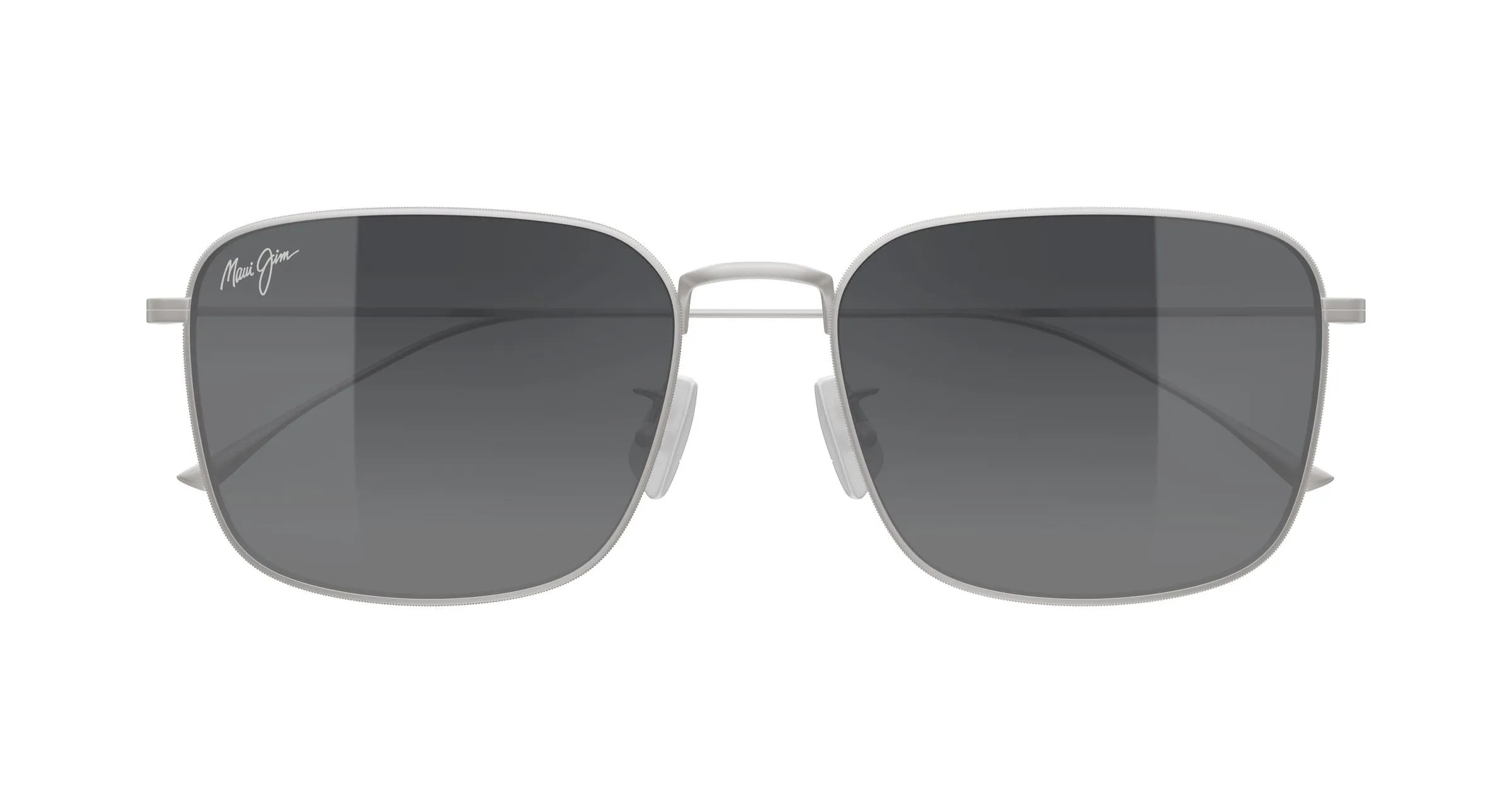 Maui Jim MJ0592SA 001 Occhiali da sole Titanio Argento Grigio Squadrata - immagine 2