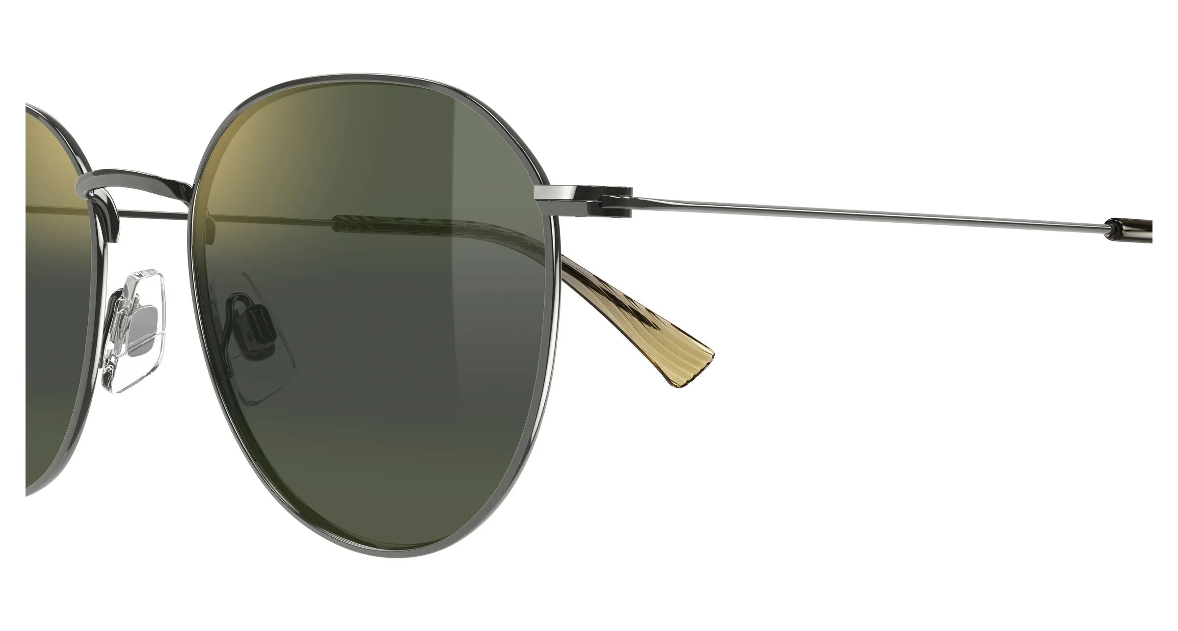 Maui Jim MJ0591SA 003 Occhiali da sole Metallo Rutenio Verde Rotonda - immagine 3