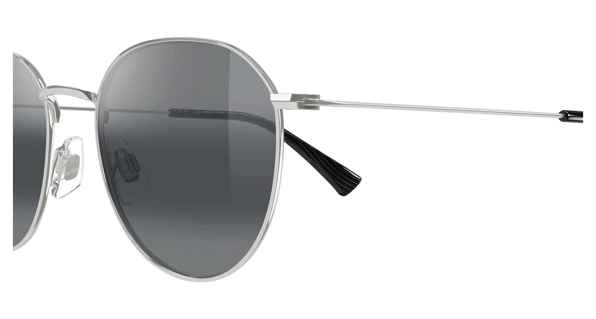 Maui Jim MJ0591SA 001 Occhiali da sole Metallo Argento Grigio Rotonda - immagine 3