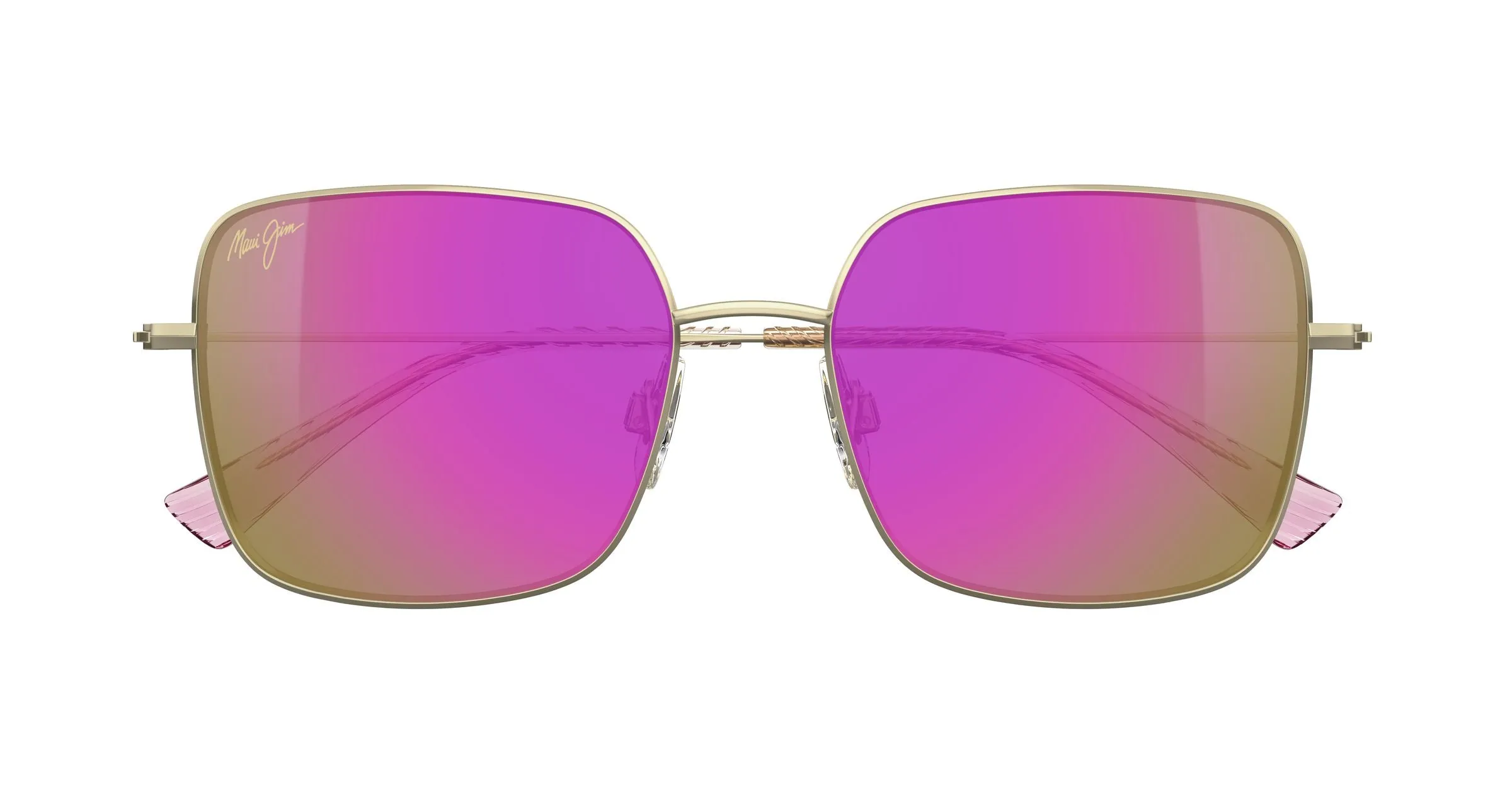 Maui Jim MJ0590S 004 Occhiali da sole Metallo Oro Viola Squadrata - immagine 2