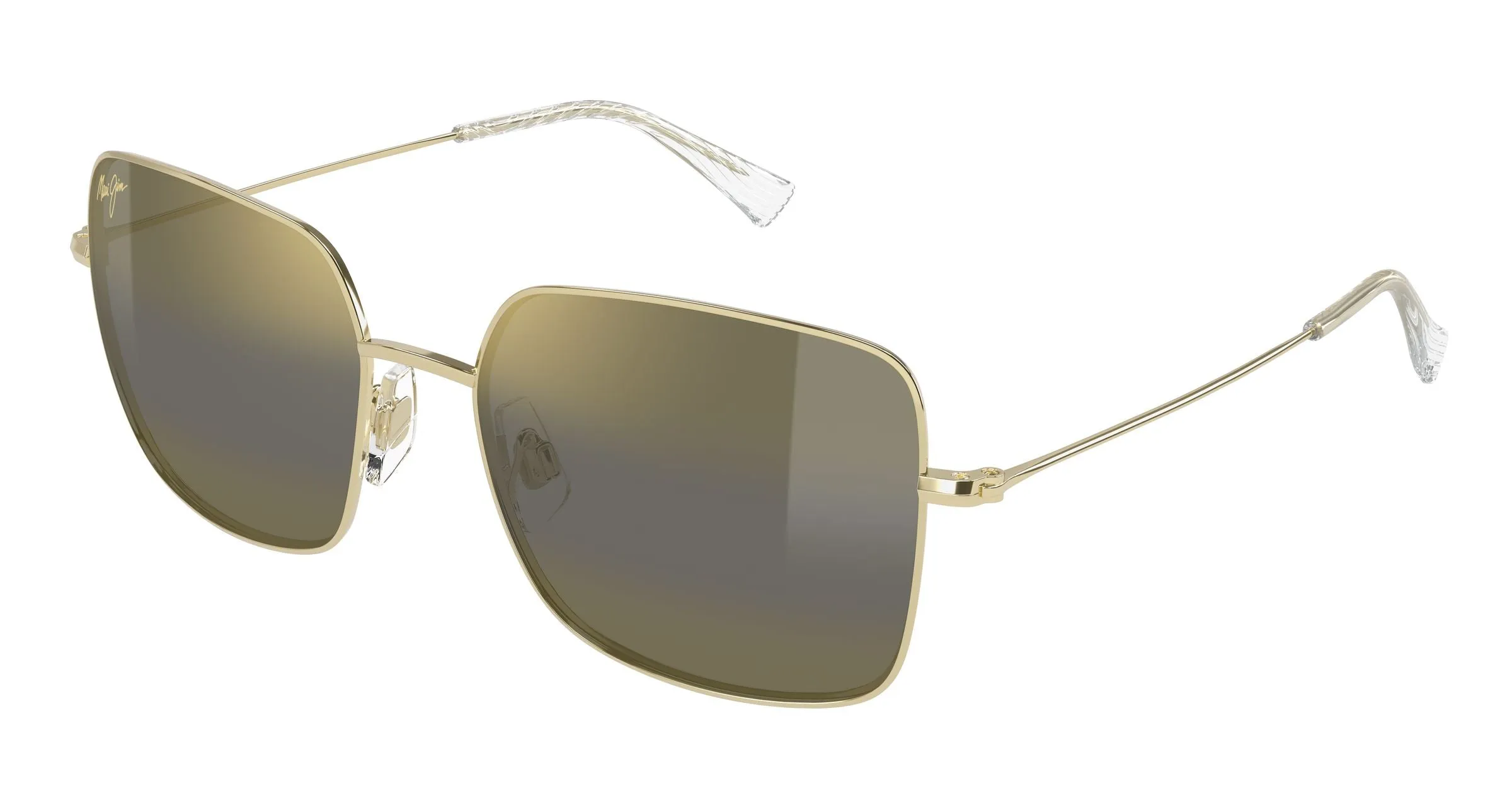 Maui Jim MJ0590S 002 Occhiali da sole Metallo Oro Bronzo Squadrata - immagine 1