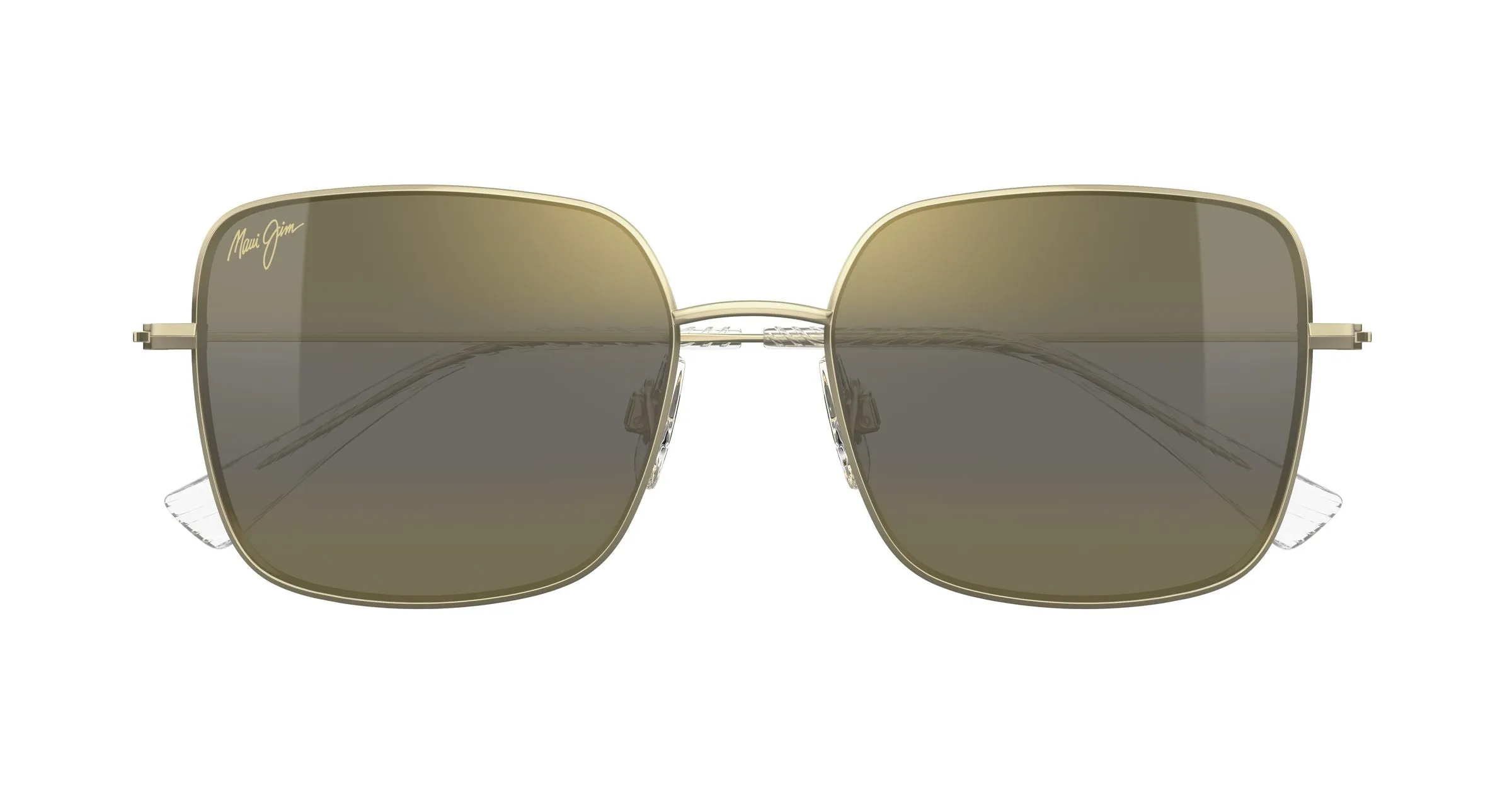 Maui Jim MJ0590S 002 Occhiali da sole Metallo Oro Bronzo Squadrata - immagine 2