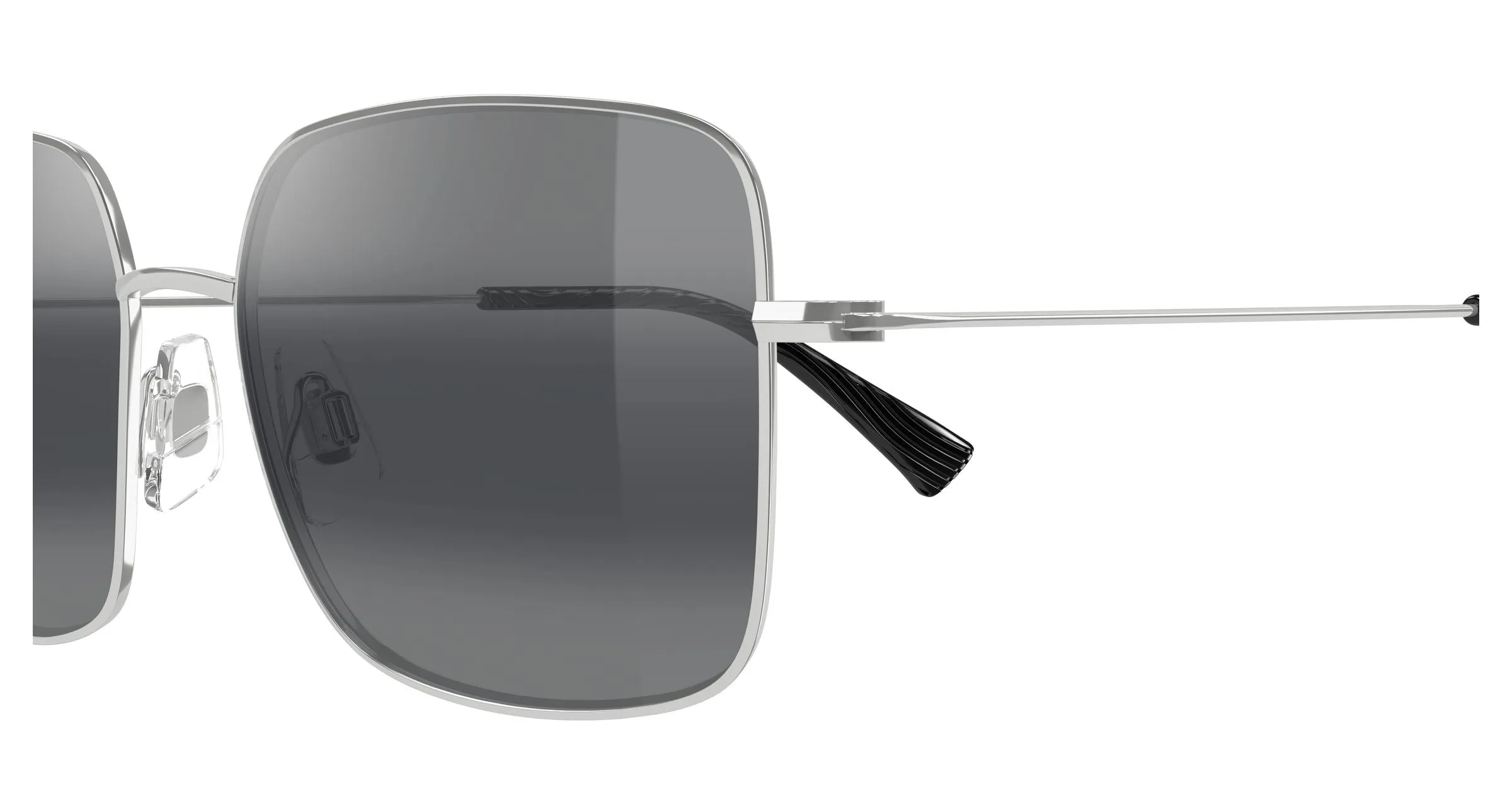 Maui Jim MJ0590S 001 Occhiali da sole Metallo Argento Grigio Squadrata - immagine 3