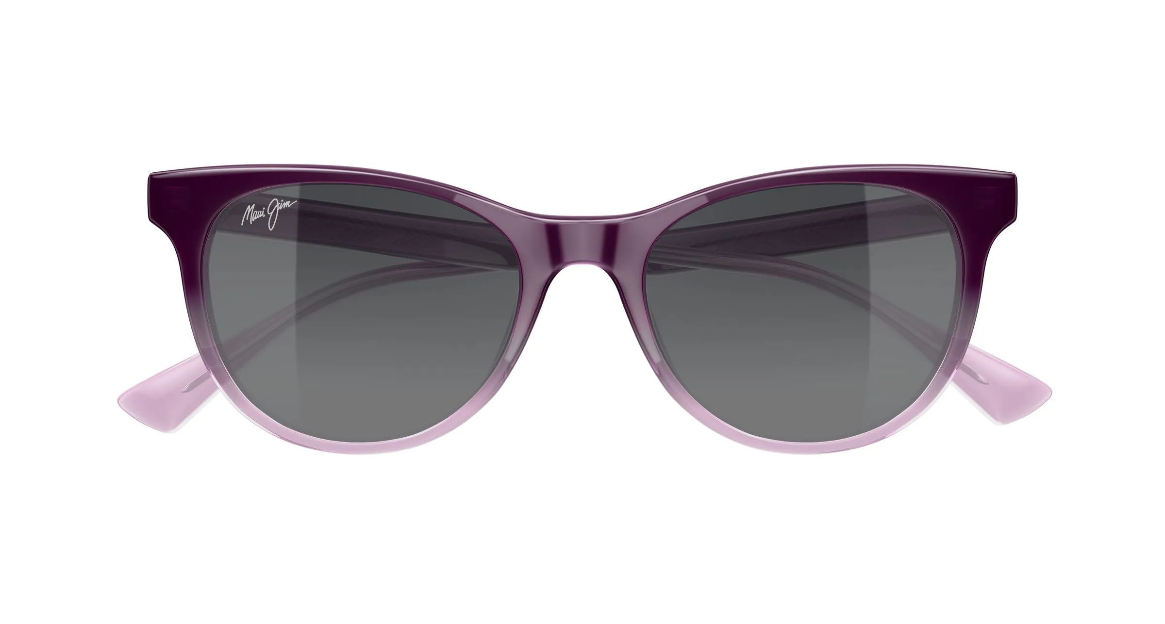 Maui Jim MJ0588S 004 Occhiali da sole Bio-iniettato Viola Grigio Rotonda - immagine 2