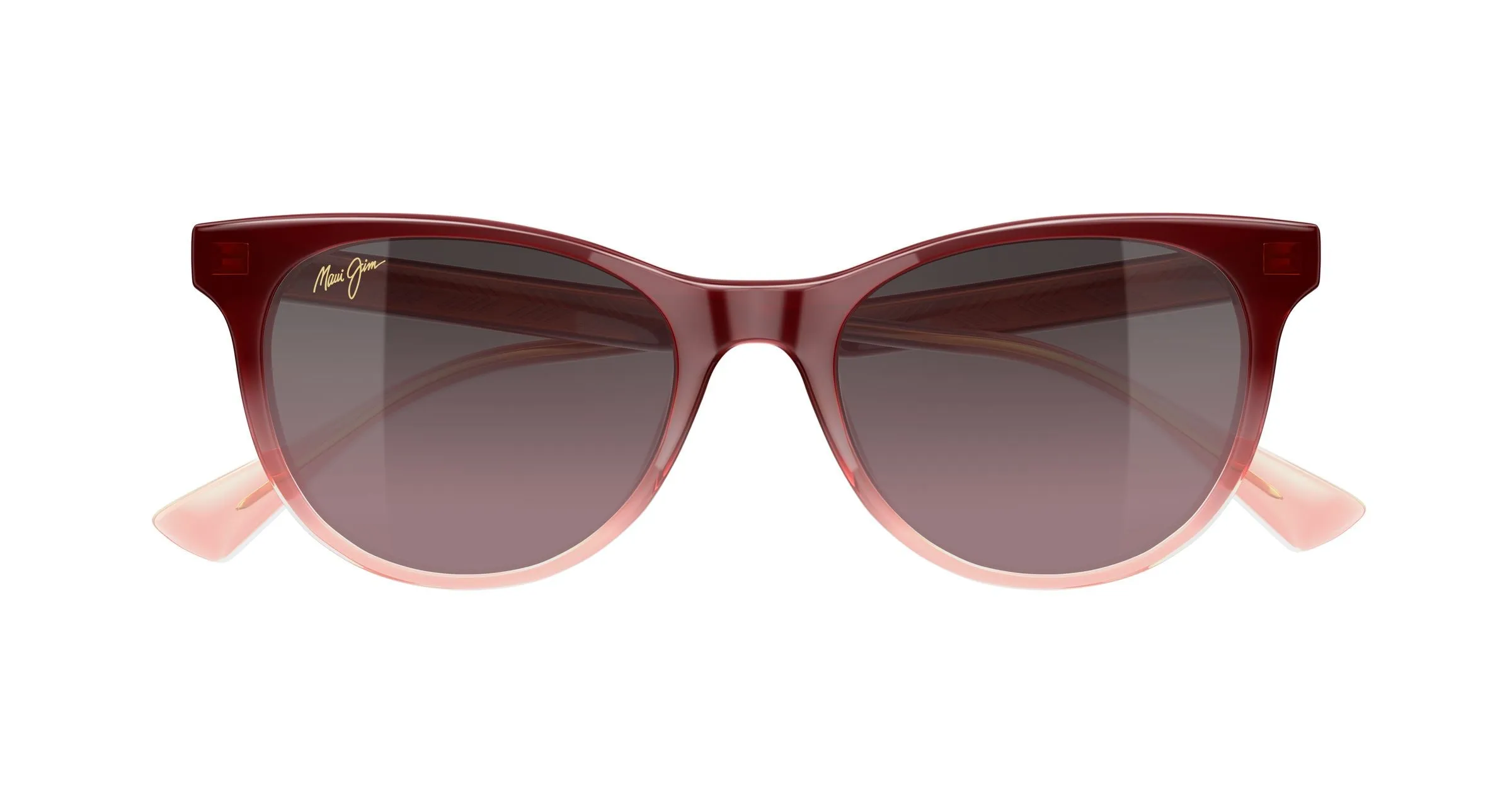 Maui Jim MJ0588S 003 Occhiali da sole Bio-iniettato Rosso Rosa Rotonda - immagine 2
