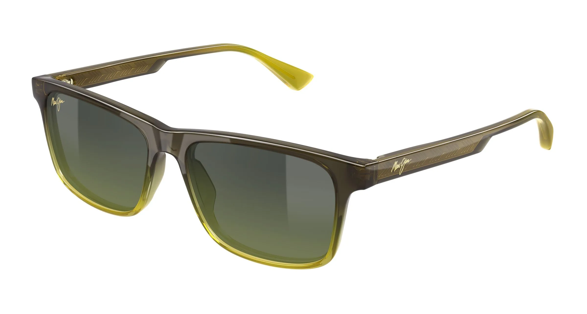 Maui Jim MJ0587S 004 Occhiali da sole Bio-iniettato Verde Verde Squadrata - immagine 1