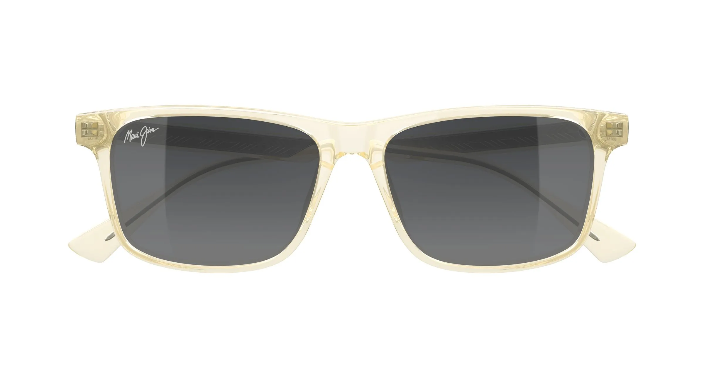 Maui Jim MJ0587S 003 Occhiali da sole Bio-iniettato Giallo Grigio Squadrata - immagine 2