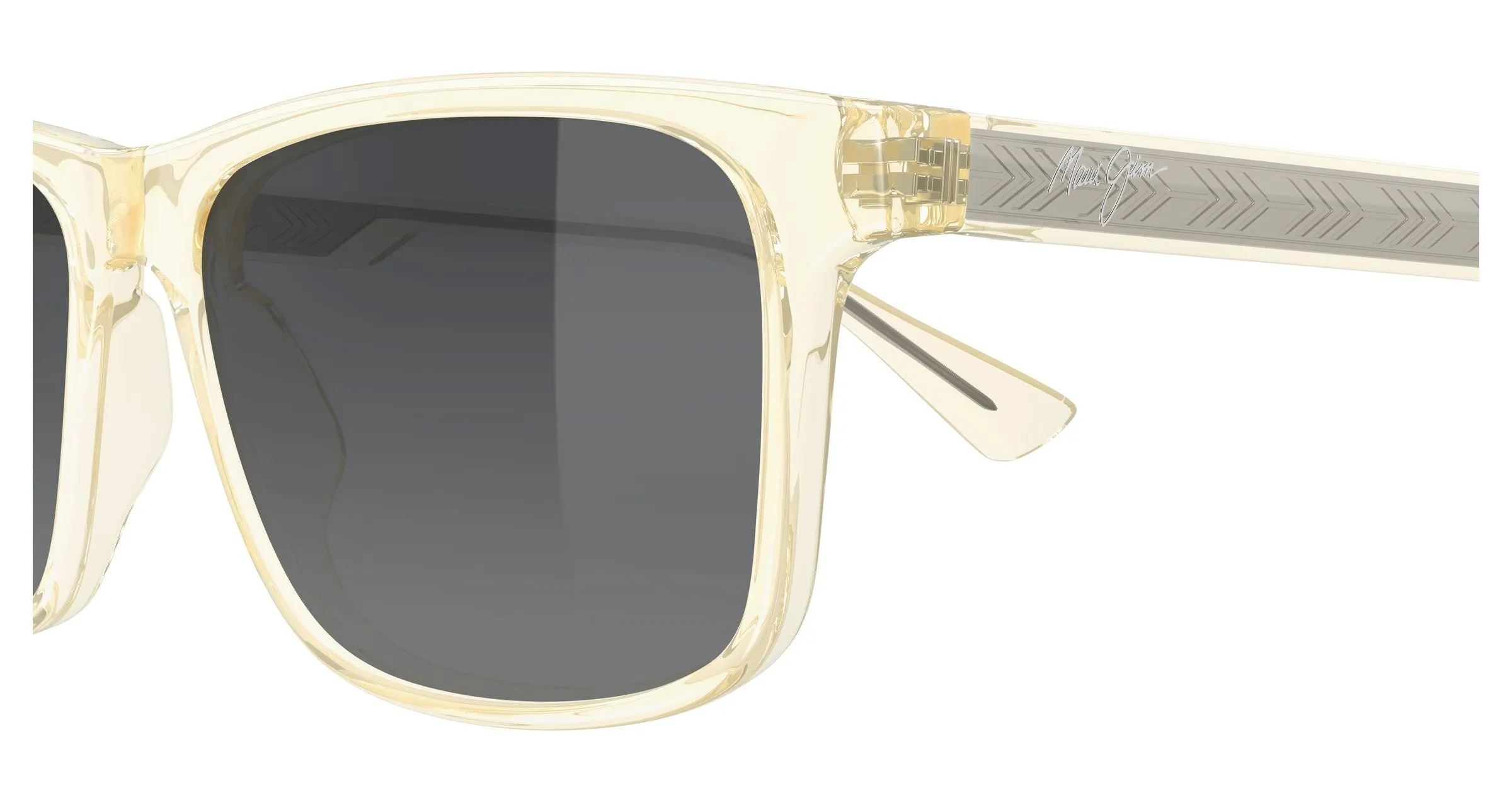 Maui Jim MJ0587S 003 Occhiali da sole Bio-iniettato Giallo Grigio Squadrata - immagine 3