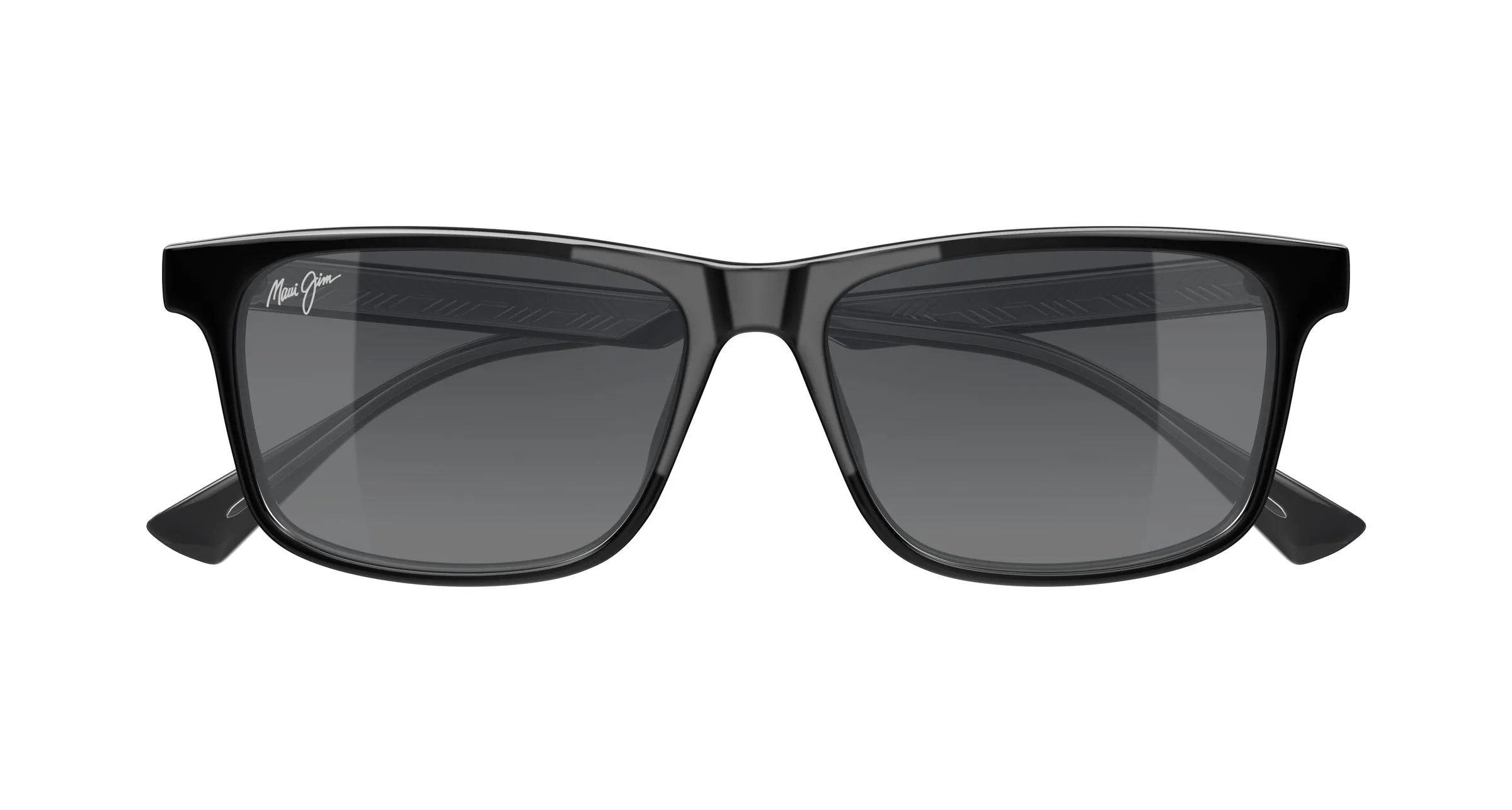 Maui Jim MJ0587S 001 Occhiali da sole Bio-iniettato Nero Grigio Squadrata - immagine 2