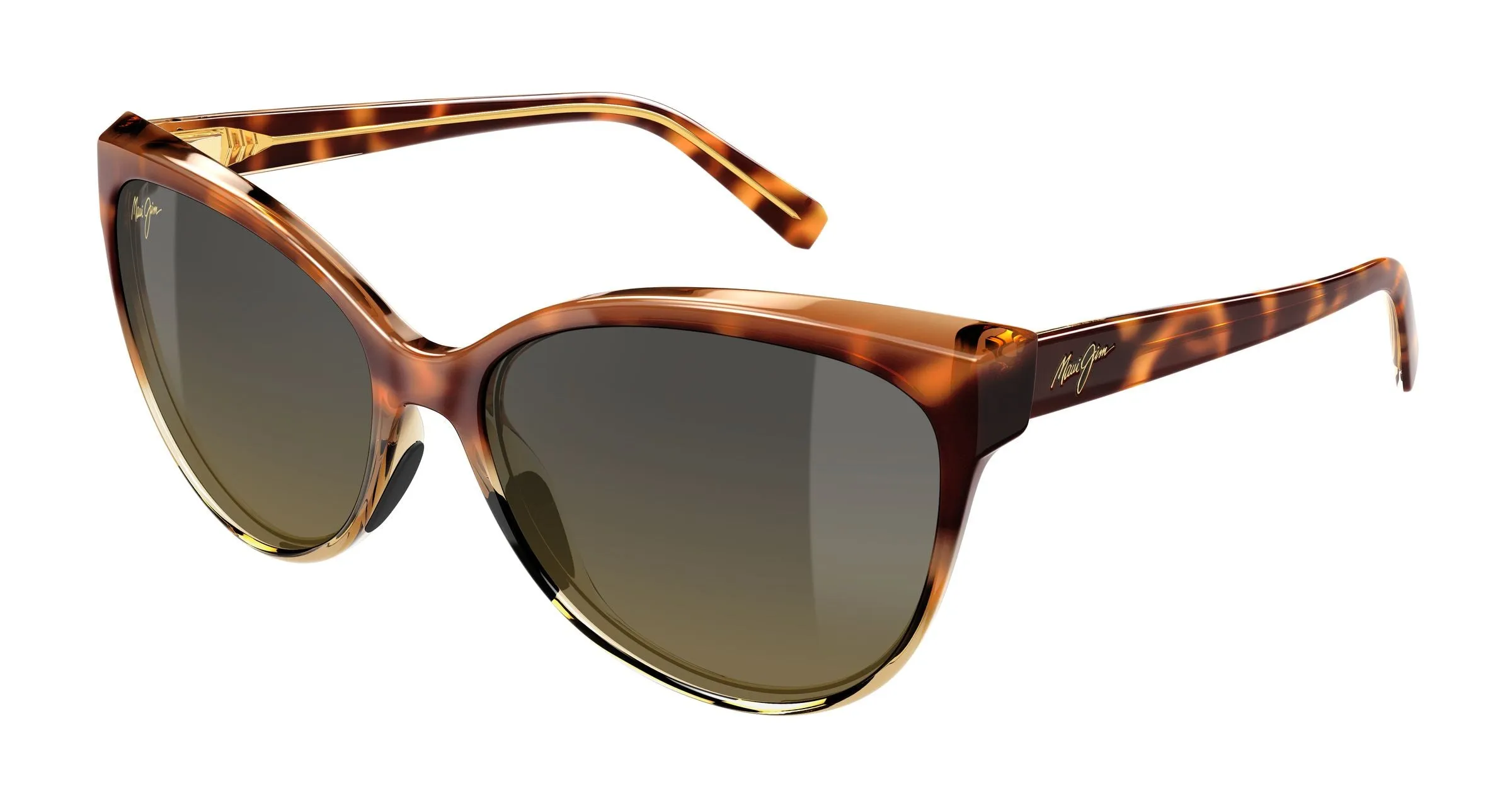 Maui Jim MJ0537S 002 Occhiali da sole Iniettato Havana Bronzo Cat Eye - immagine 1