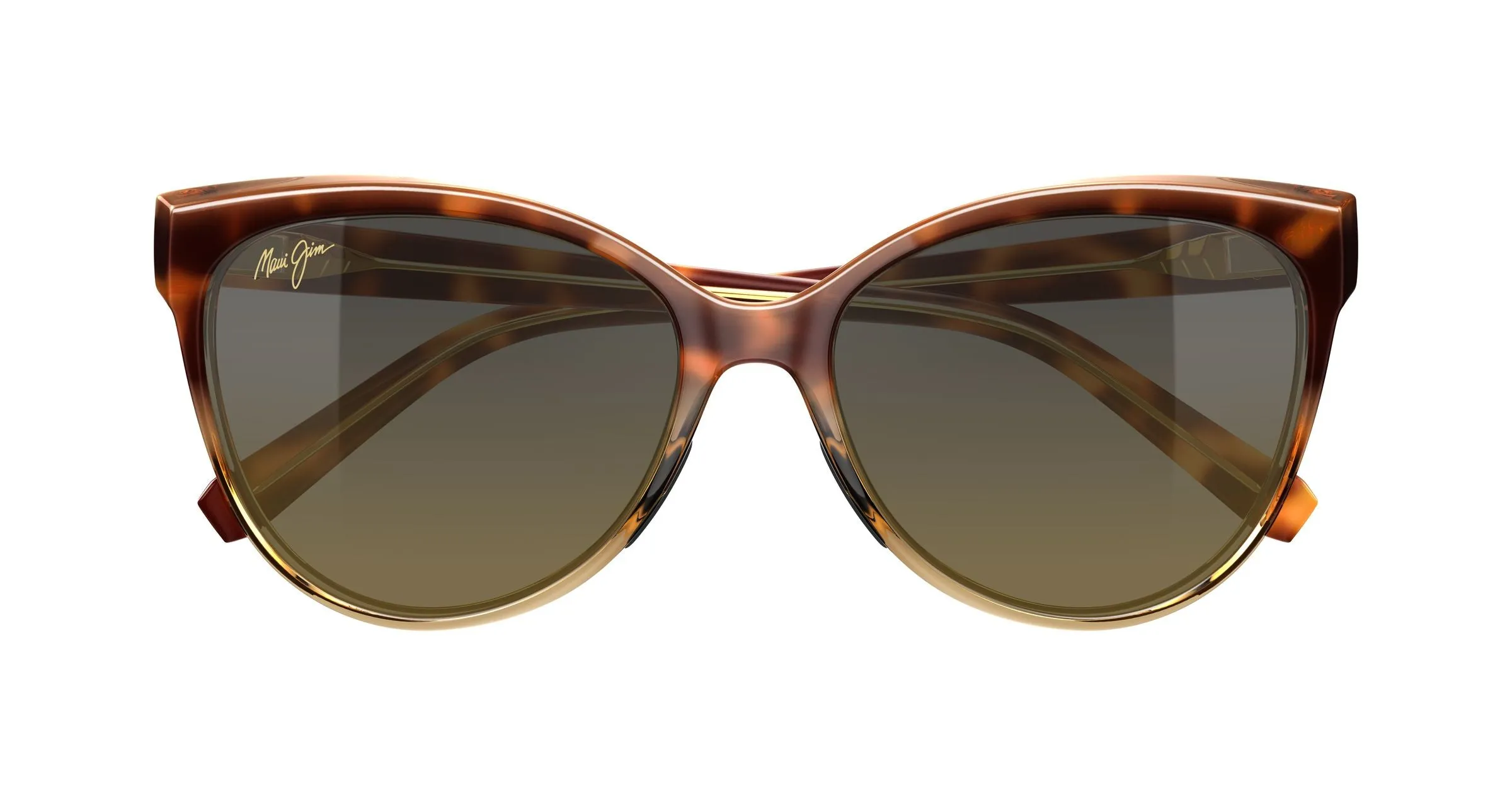 Maui Jim MJ0537S 002 Occhiali da sole Iniettato Havana Bronzo Cat Eye - immagine 2
